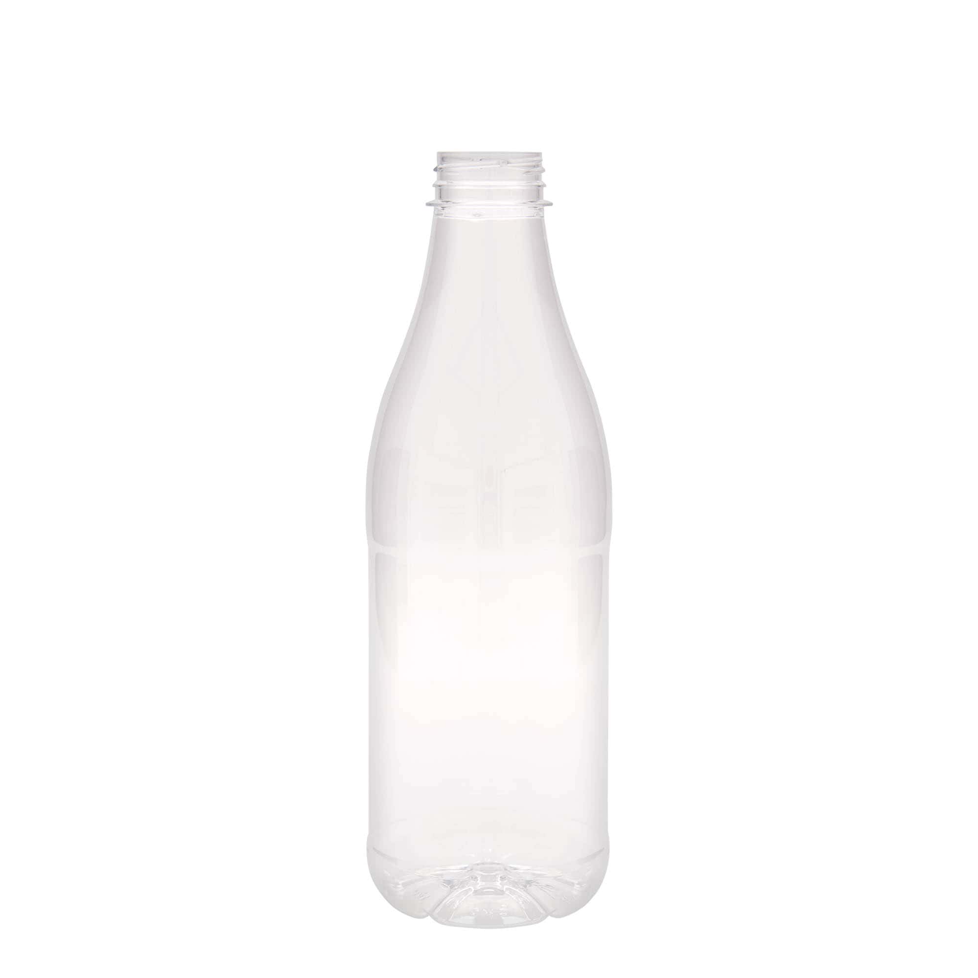 Garrafa PET de 1.000 ml 'Milk and Juice', plástico, boca: 38 mm