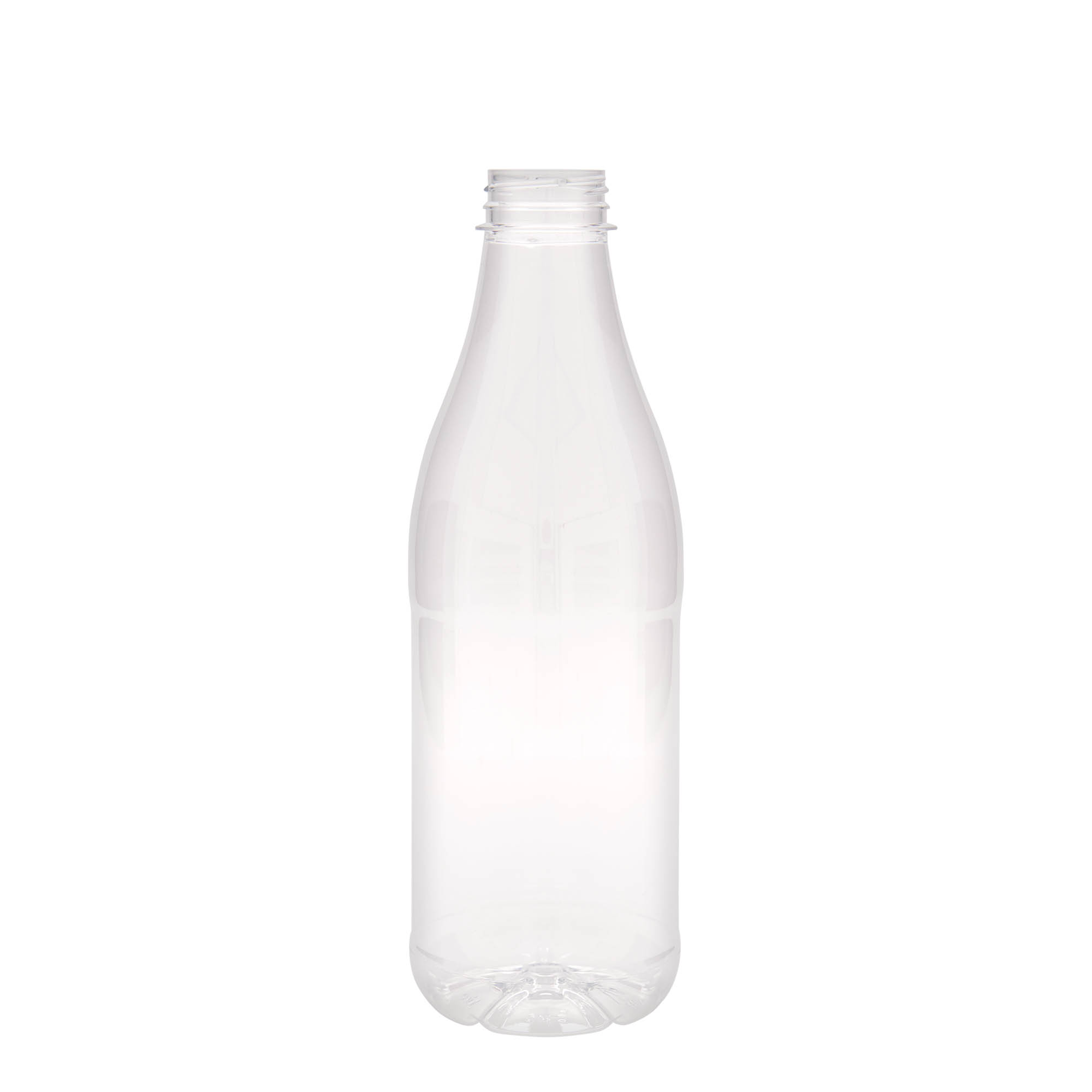 Garrafa PET de 1.000 ml 'Milk and Juice', plástico, boca: 38 mm