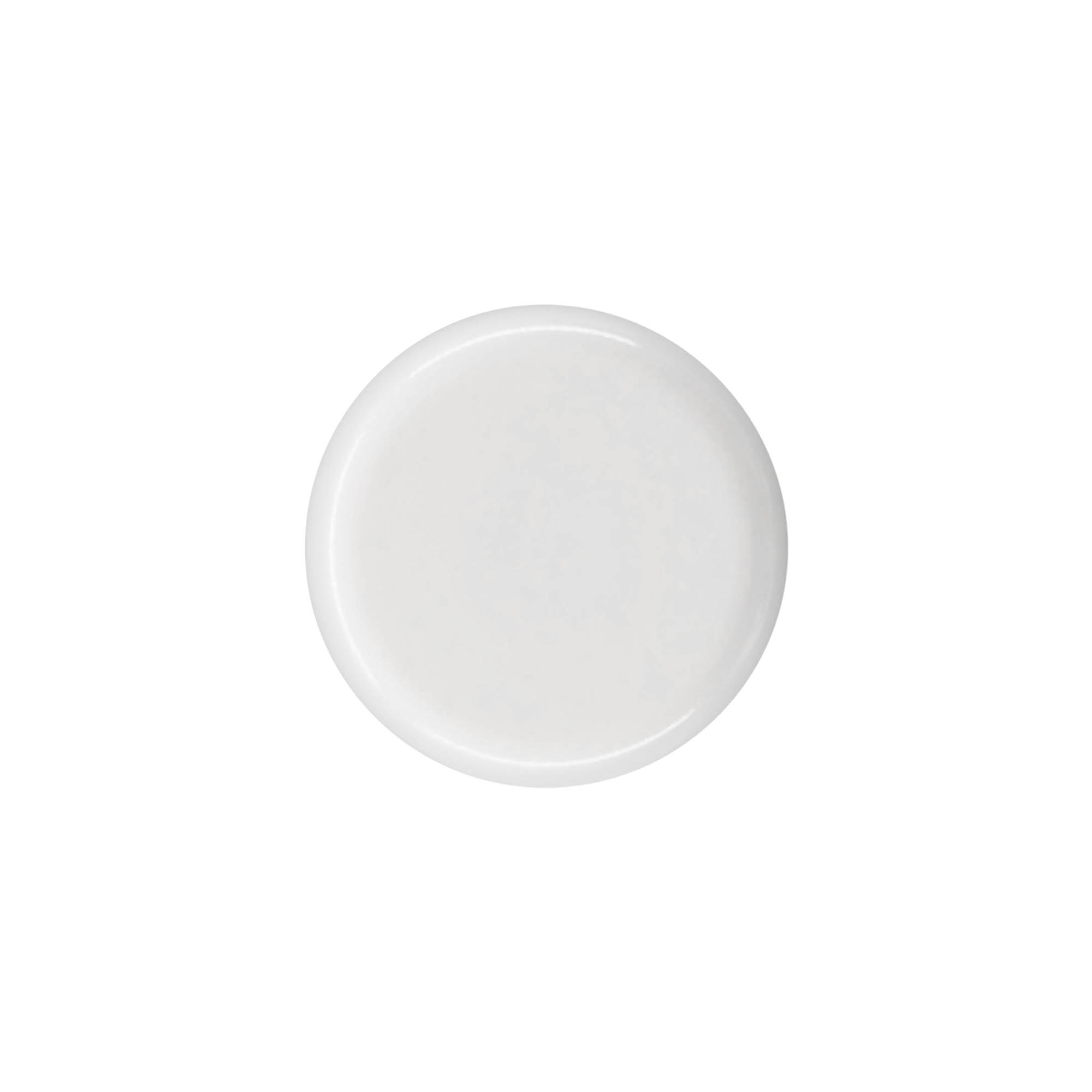 Tampa de rosca para frasco redondo com inserto de seringa, plástico PE, branco, para bocal: DIN 18 Tampa de rosca para frasco redondo com inserto de seringa, plástico PE, branco, para bocal: DIN 18