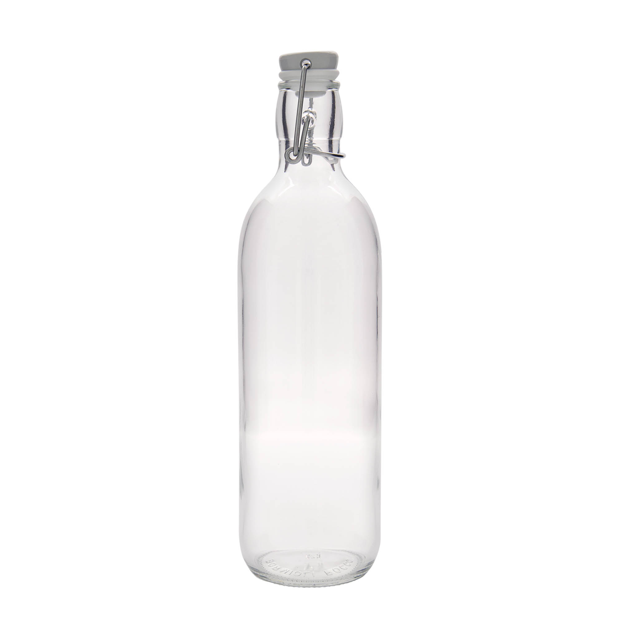 Garrafa de vidro 1.000 ml 'Emilia', boca: fecho de alavanca