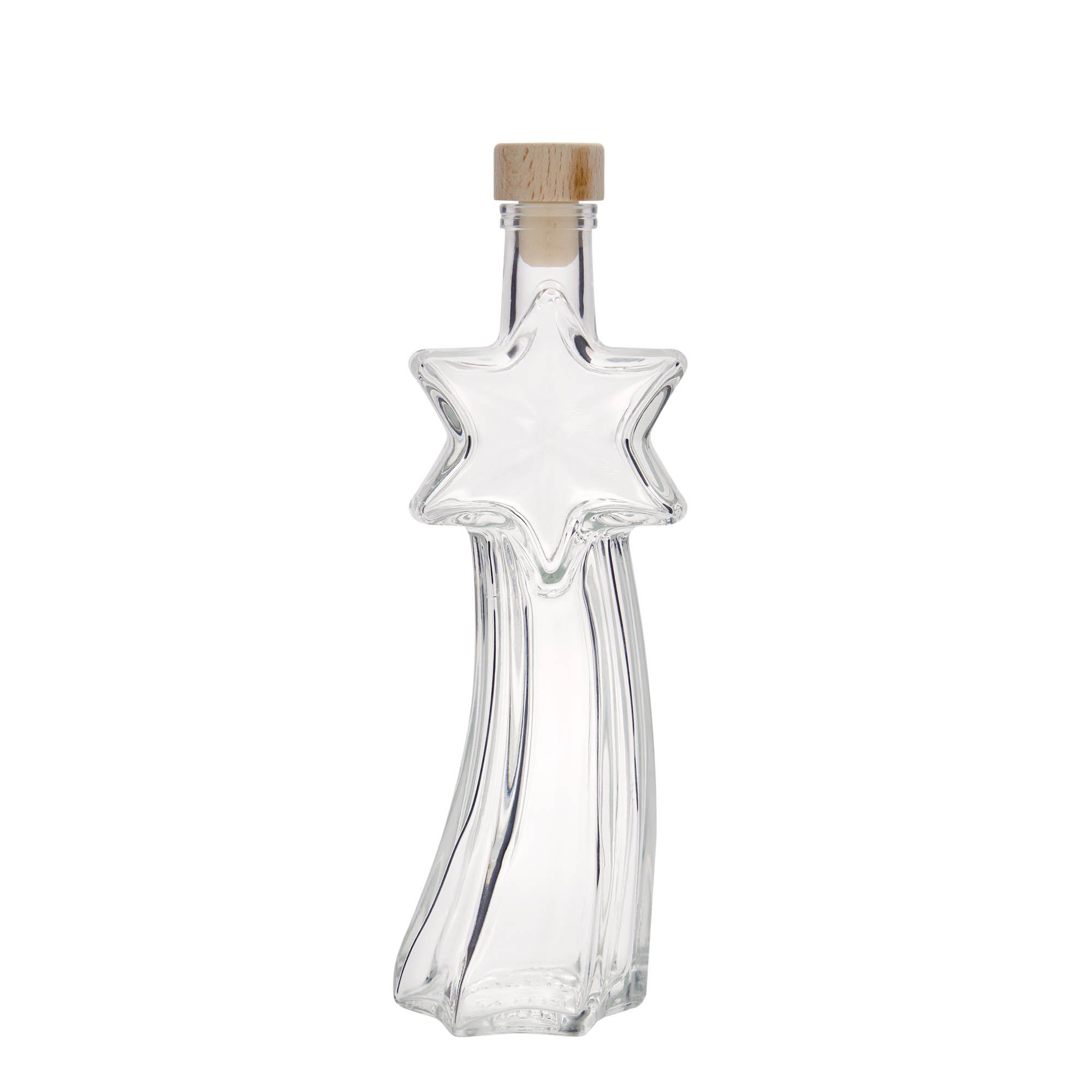 Frasco de vidro de 200 ml 'Estrela Cadente', boca: cortiça Frasco de vidro de 200 ml 'Estrela Cadente', boca: cortiça