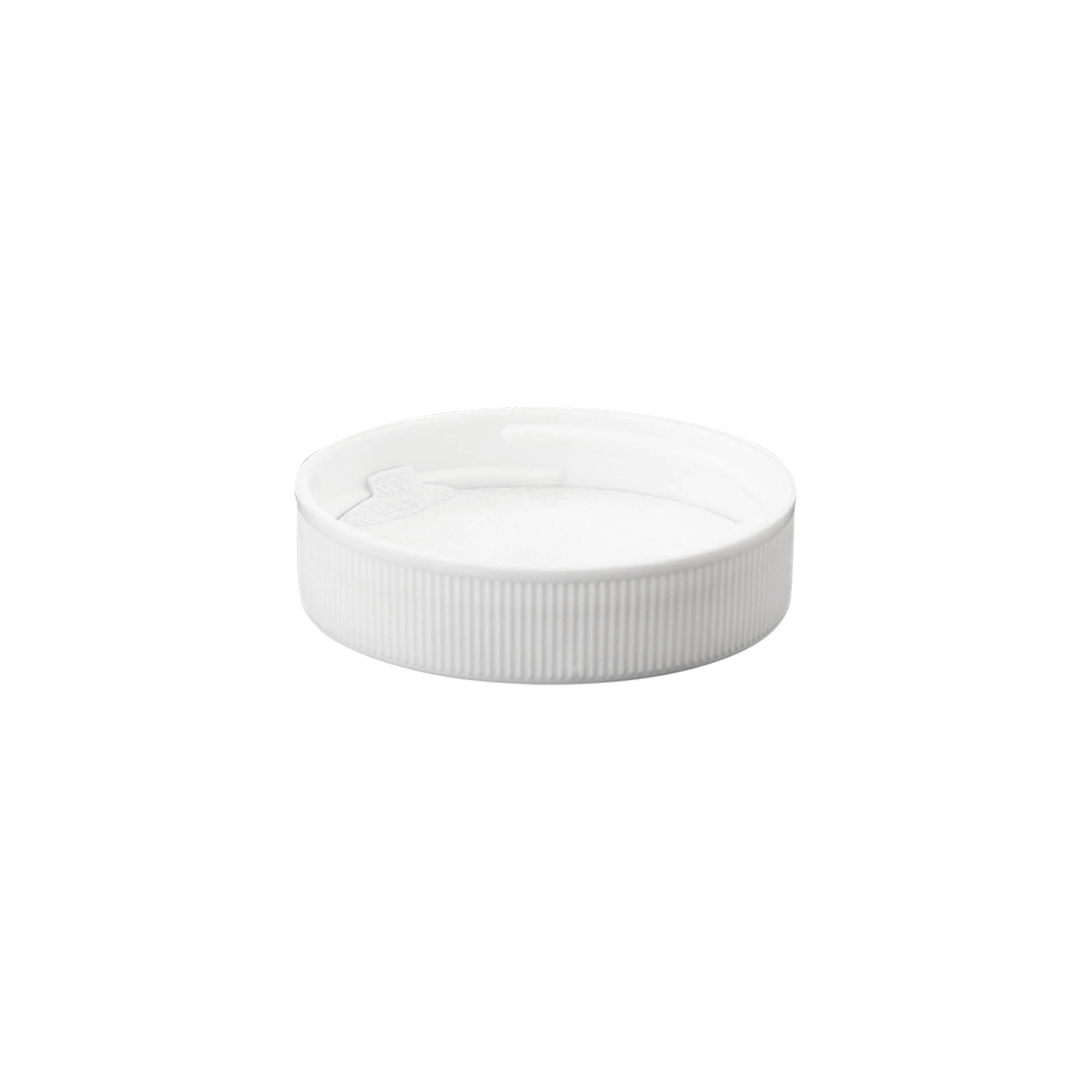 Tampa de rosca, plástico PP, branco, boca: 45/400