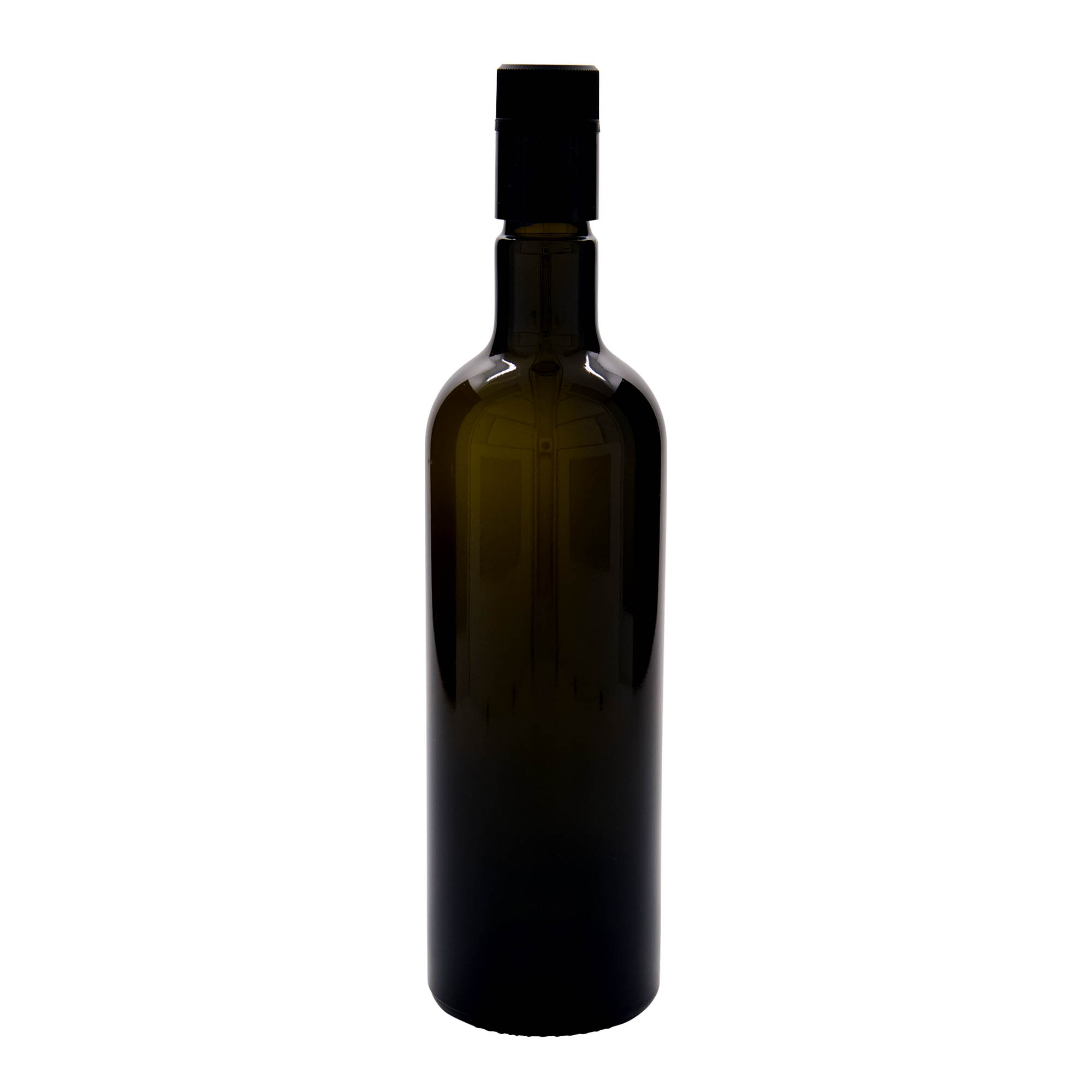 Frasco de vinagre/azeite 'Willy New' 750 ml, vidro, verde antigo, bocal: DOP