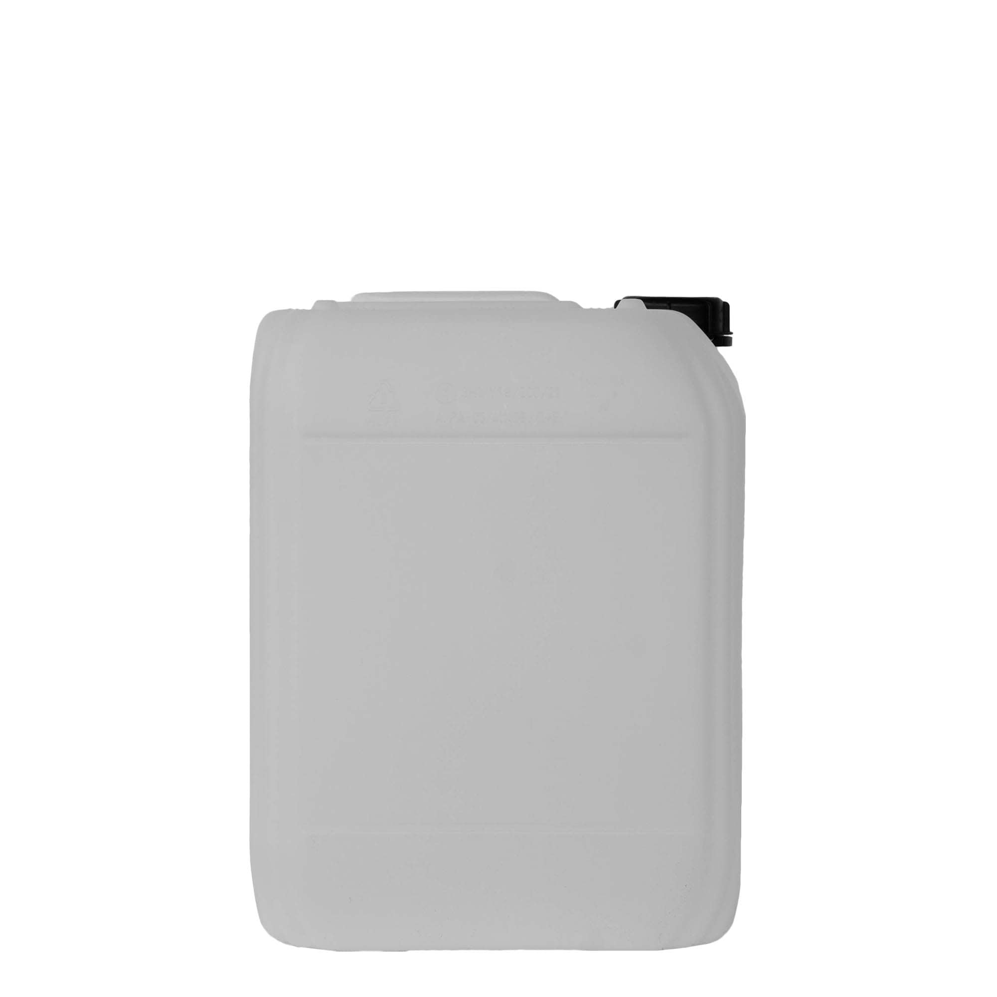 20 l garrafa, retangular, plástico HDPE, natural, boca: ND 60