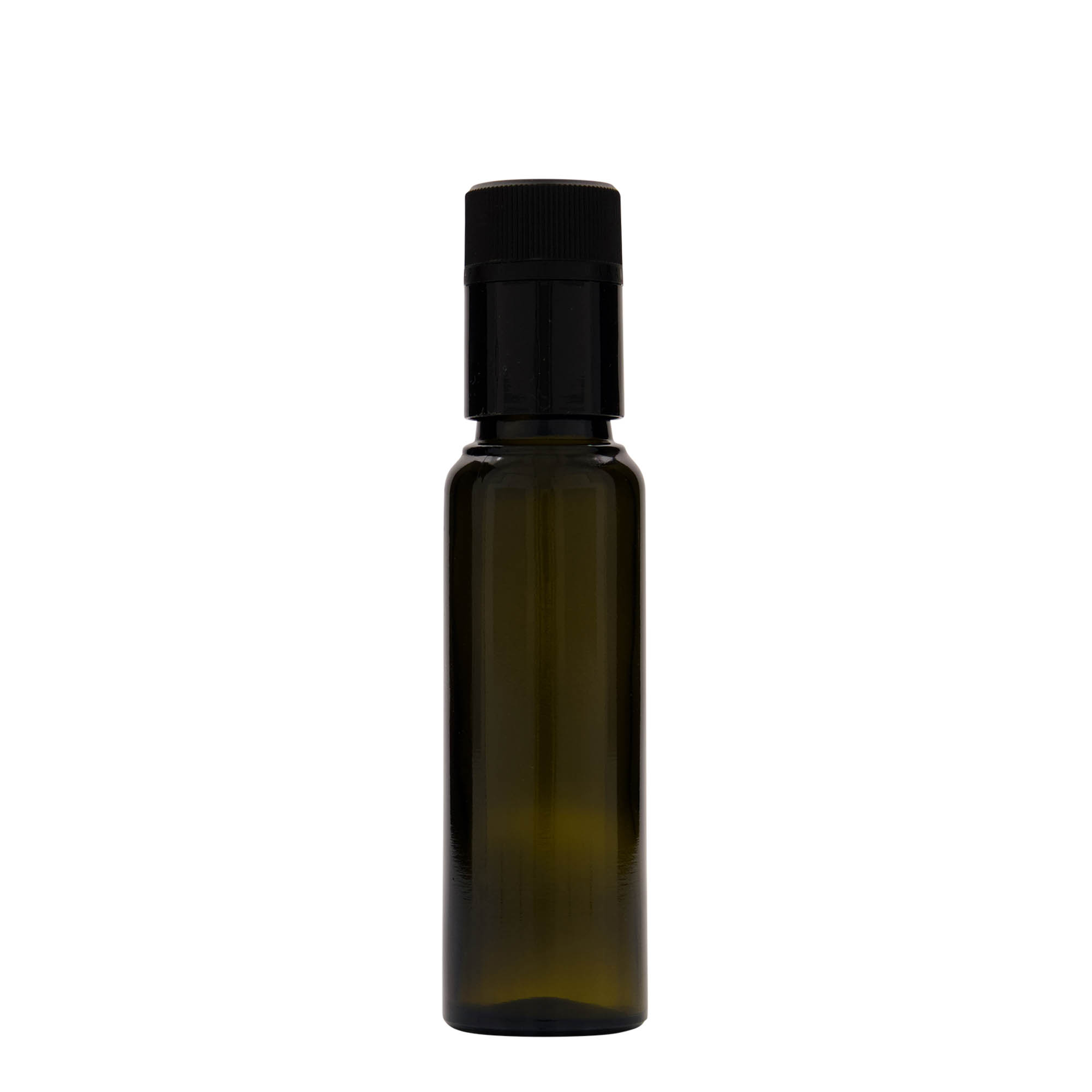 Garrafa de vinagre/óleo 100 ml 'Willy New', vidro, verde antigo, bocal: DOP Garrafa de vinagre/óleo 100 ml 'Willy New', vidro, verde antigo, bocal: DOP