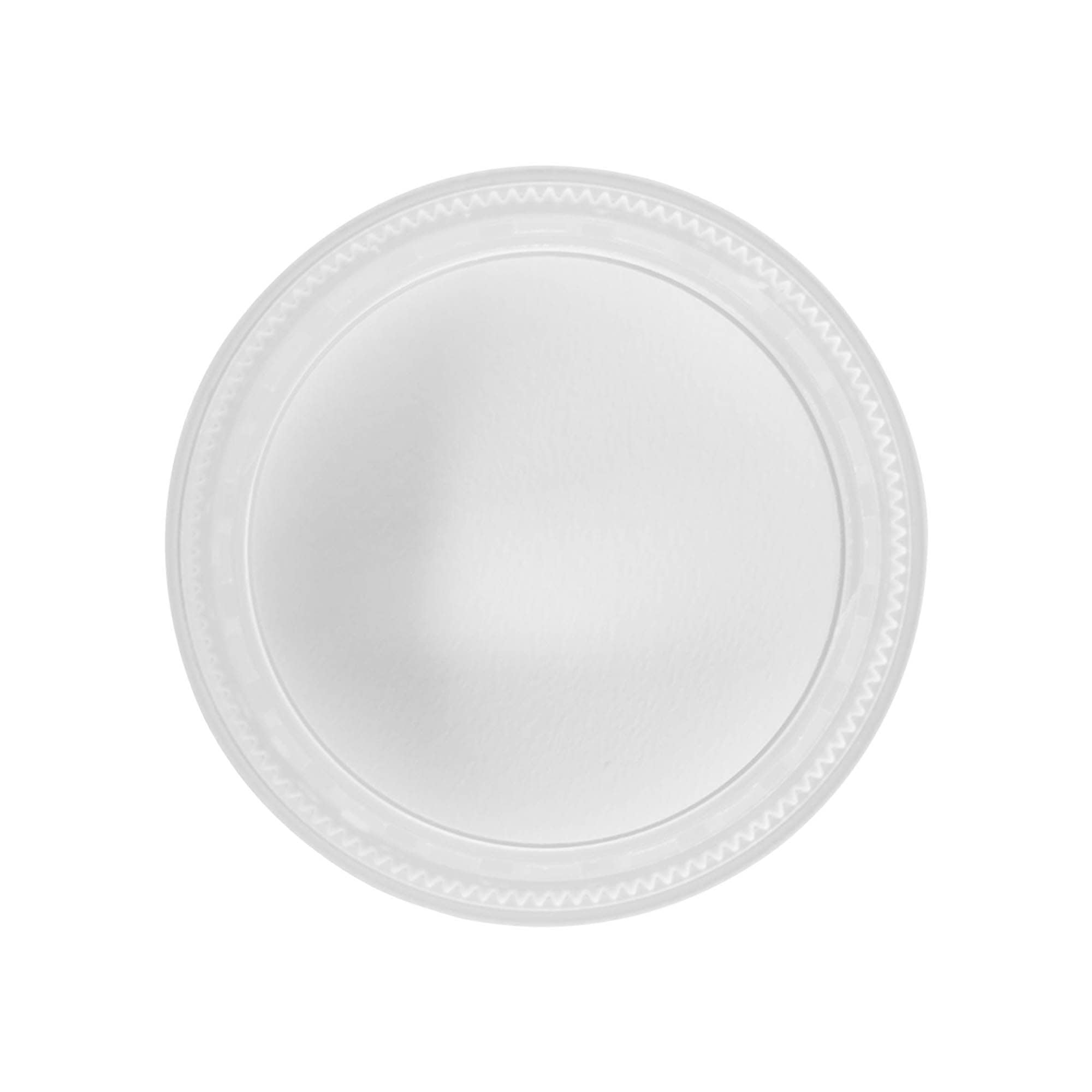Tampa de rosca 'Edição Clear/Platin', plástico PP, branca, para abertura: 53/2P
