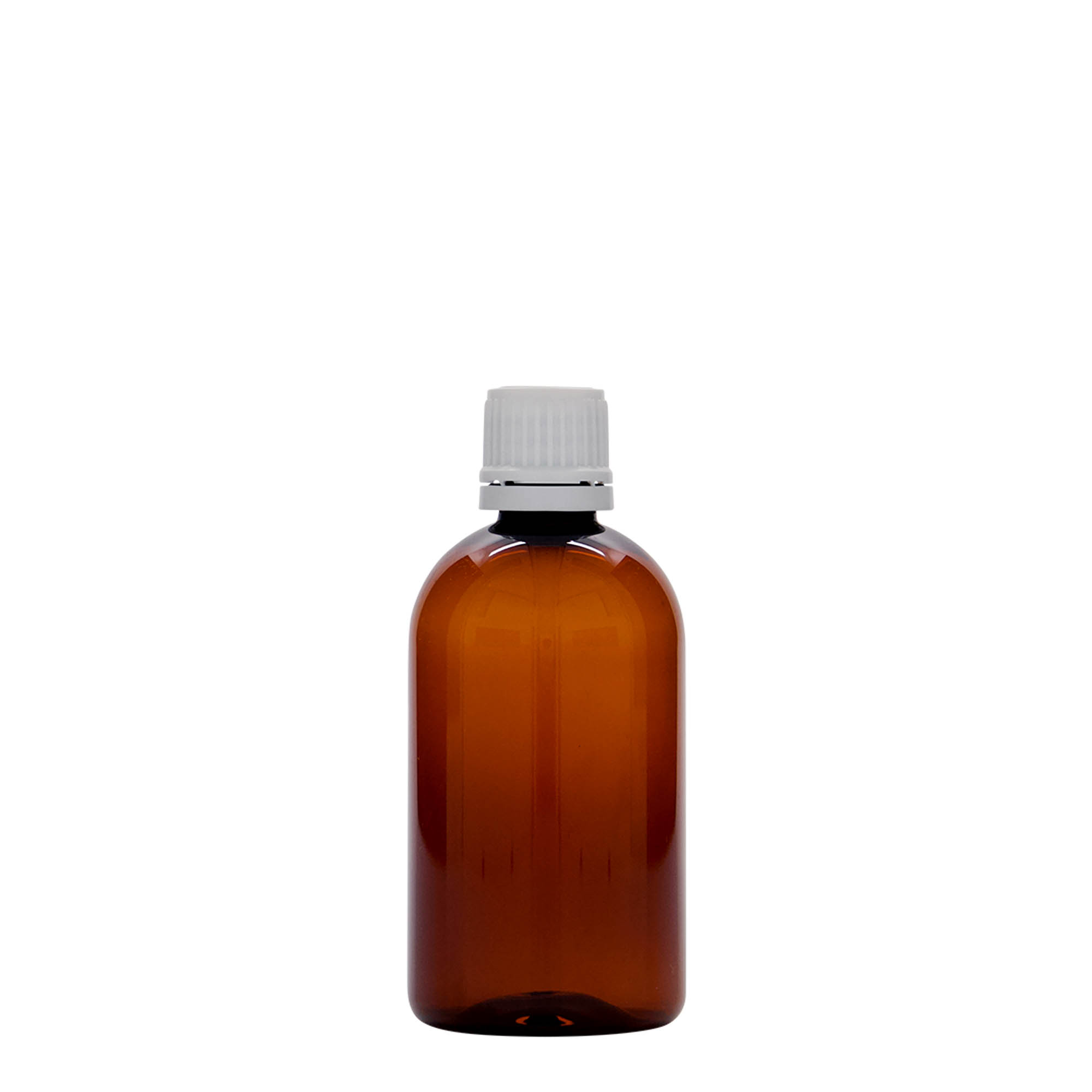 Frasco médico PET de 100 ml 'Easy Living', castanho, plástico, bocal: DIN 18 Frasco médico PET de 100 ml 'Easy Living', castanho, plástico, bocal: DIN 18