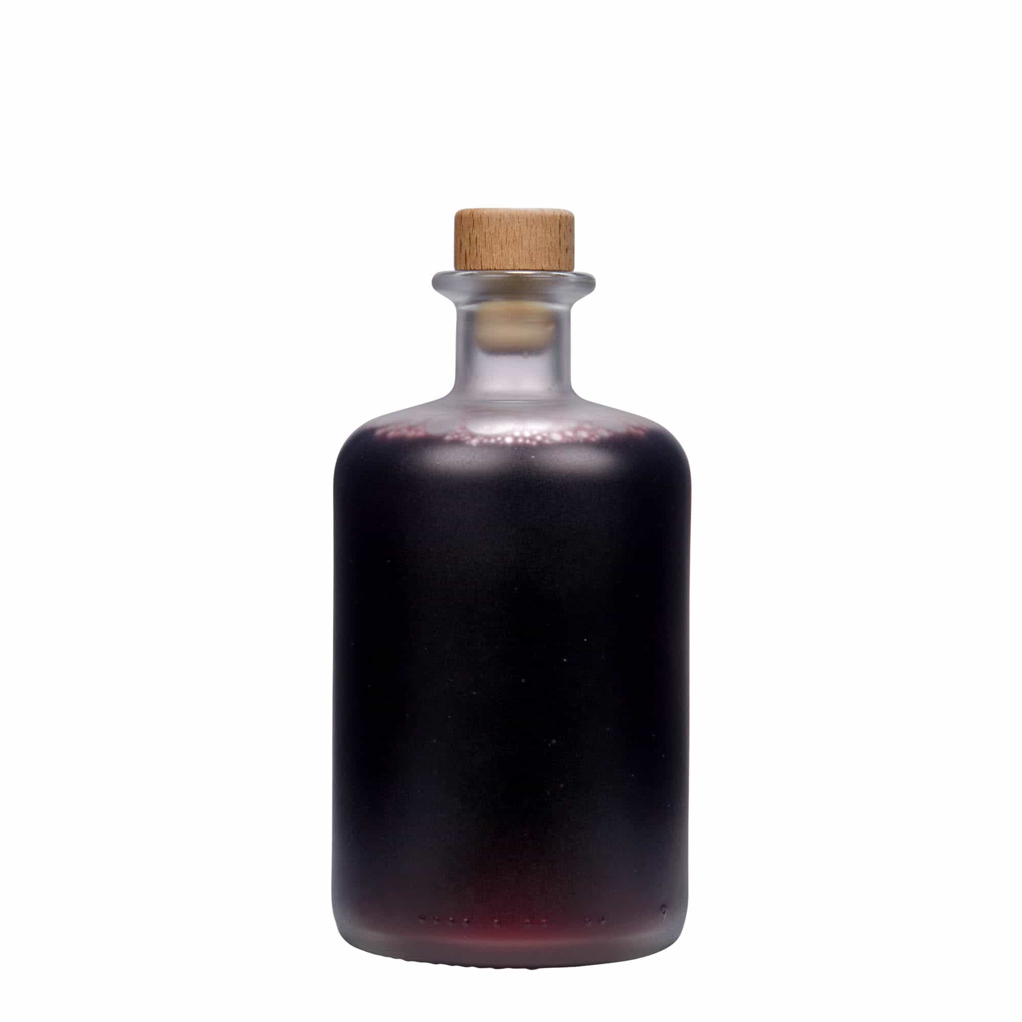500 ml Garrafa de vidro farmacêutica, gelo, boca: Cortiça
