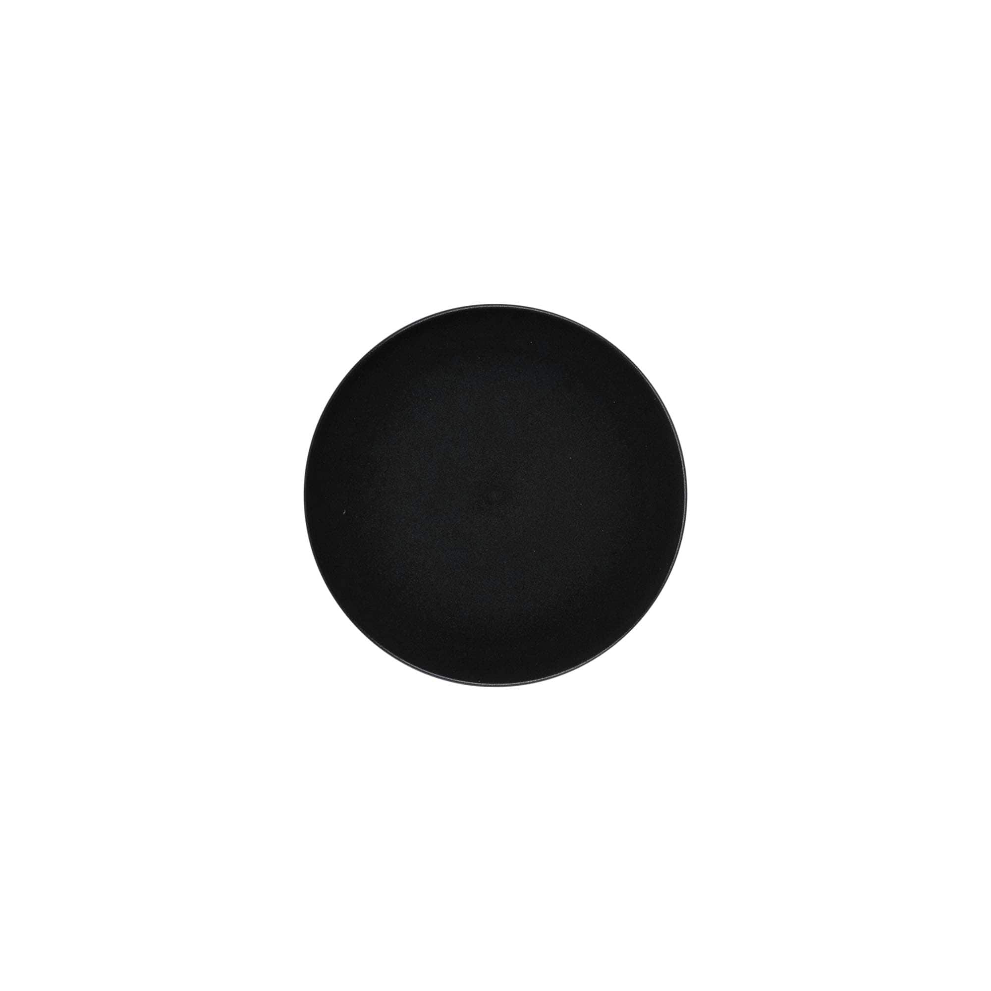 Tampa de rosca para 50 ml 'Antonella', plástico PP, preto