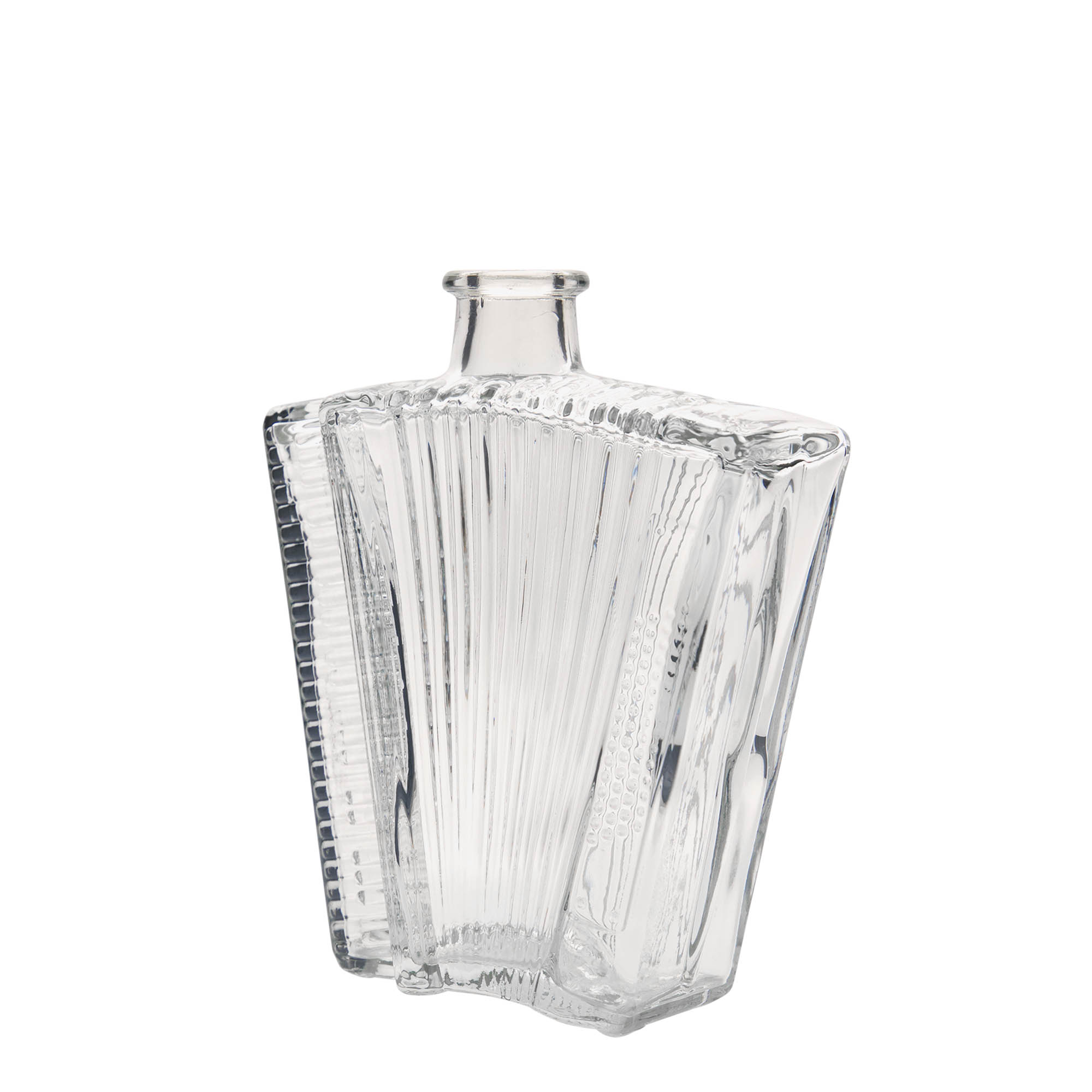 Garrafa de vidro de 500 ml 'Acordeão', gargalo: cortiça Garrafa de vidro de 500 ml 'Acordeão', gargalo: cortiça