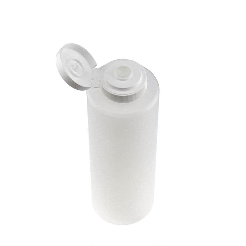 500 ml Frasco para molhos, plástico PEBD, natural, boca: GPI 38/400