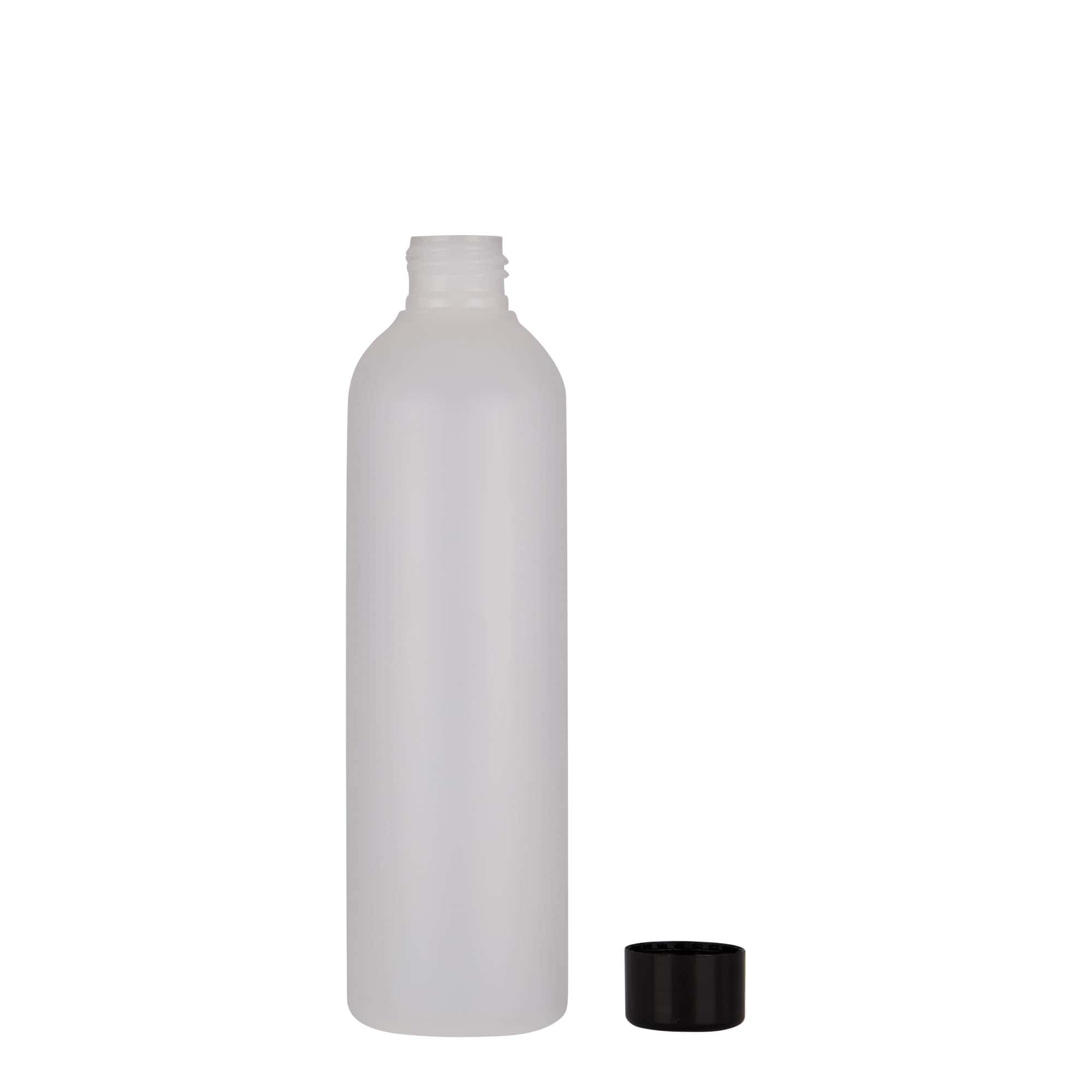 Frasco de plástico de 250 ml 'Tuffy', HDPE, natural, gargalo: 24/410