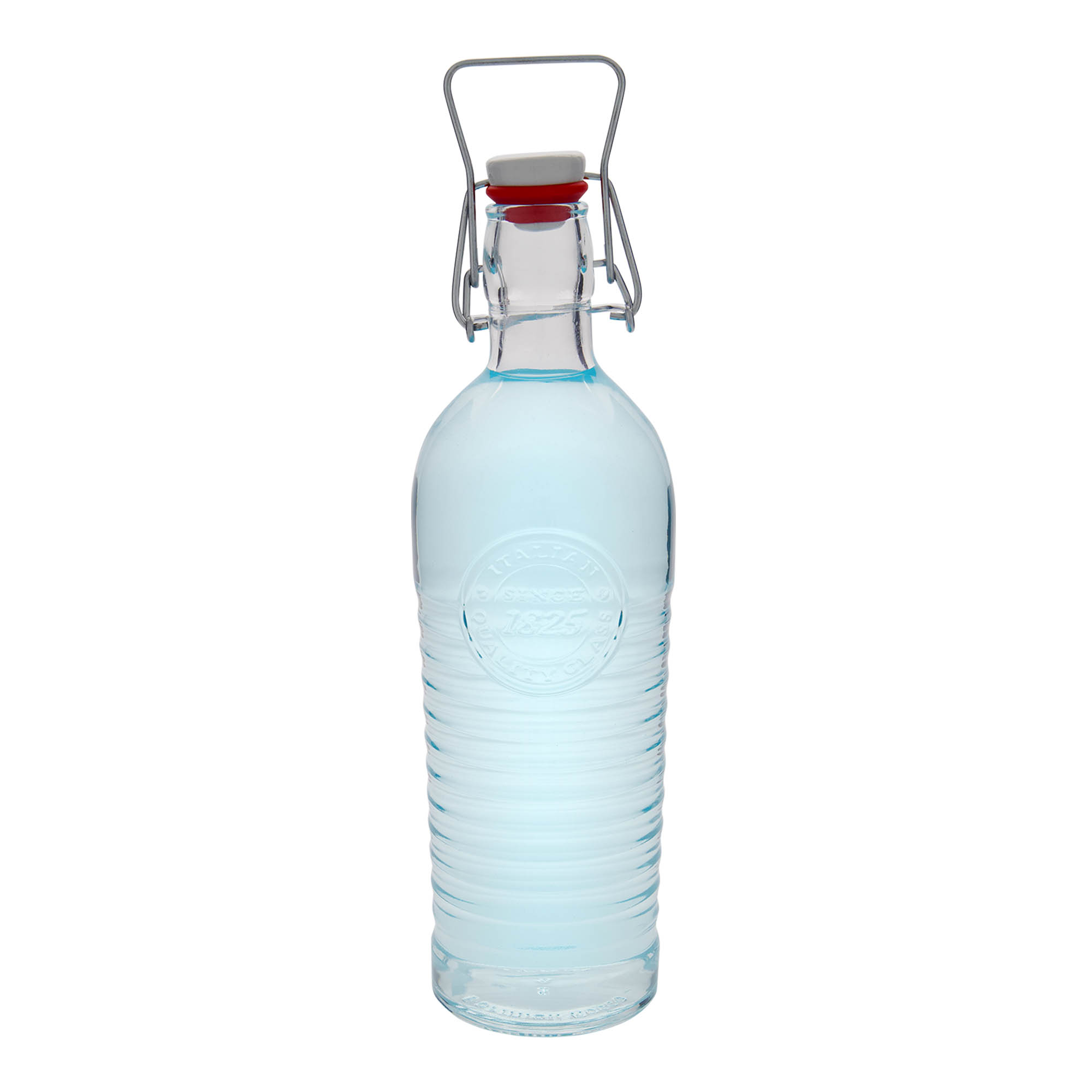 1200 ml Garrafa de vidro 'Officina 1825', boca: Tampa mecânica