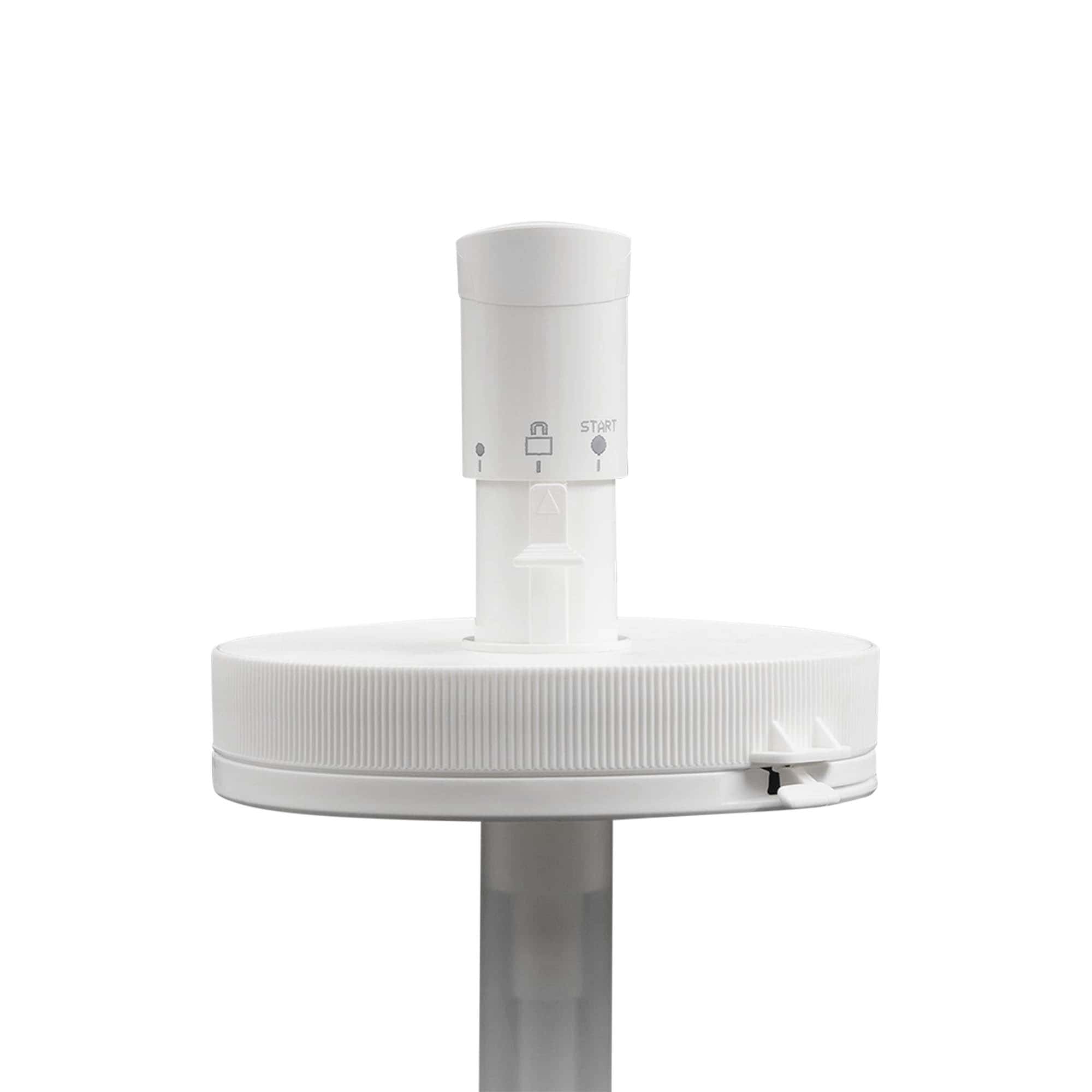 Bomba doseadora para 1.240 ml 'Securibox', plástico PE, branco, para bocal: tampa de rosca