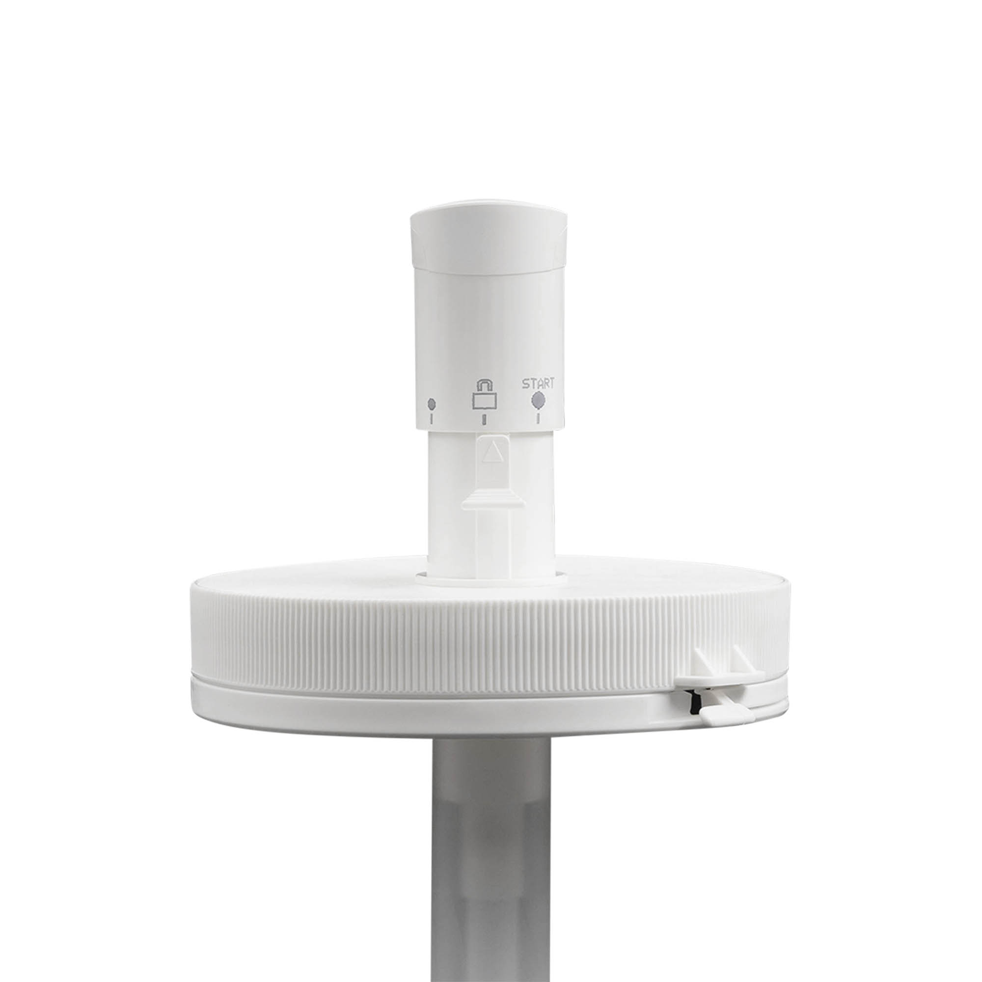 Bomba doseadora para 1.240 ml 'Securibox', plástico PE, branco, para bocal: tampa de rosca