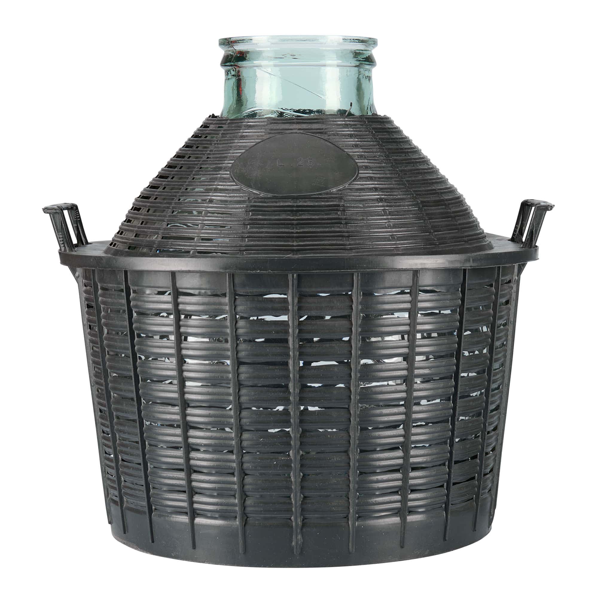 25 l garrafa de balão de boca larga, vidro, abertura: tampa de encaixe