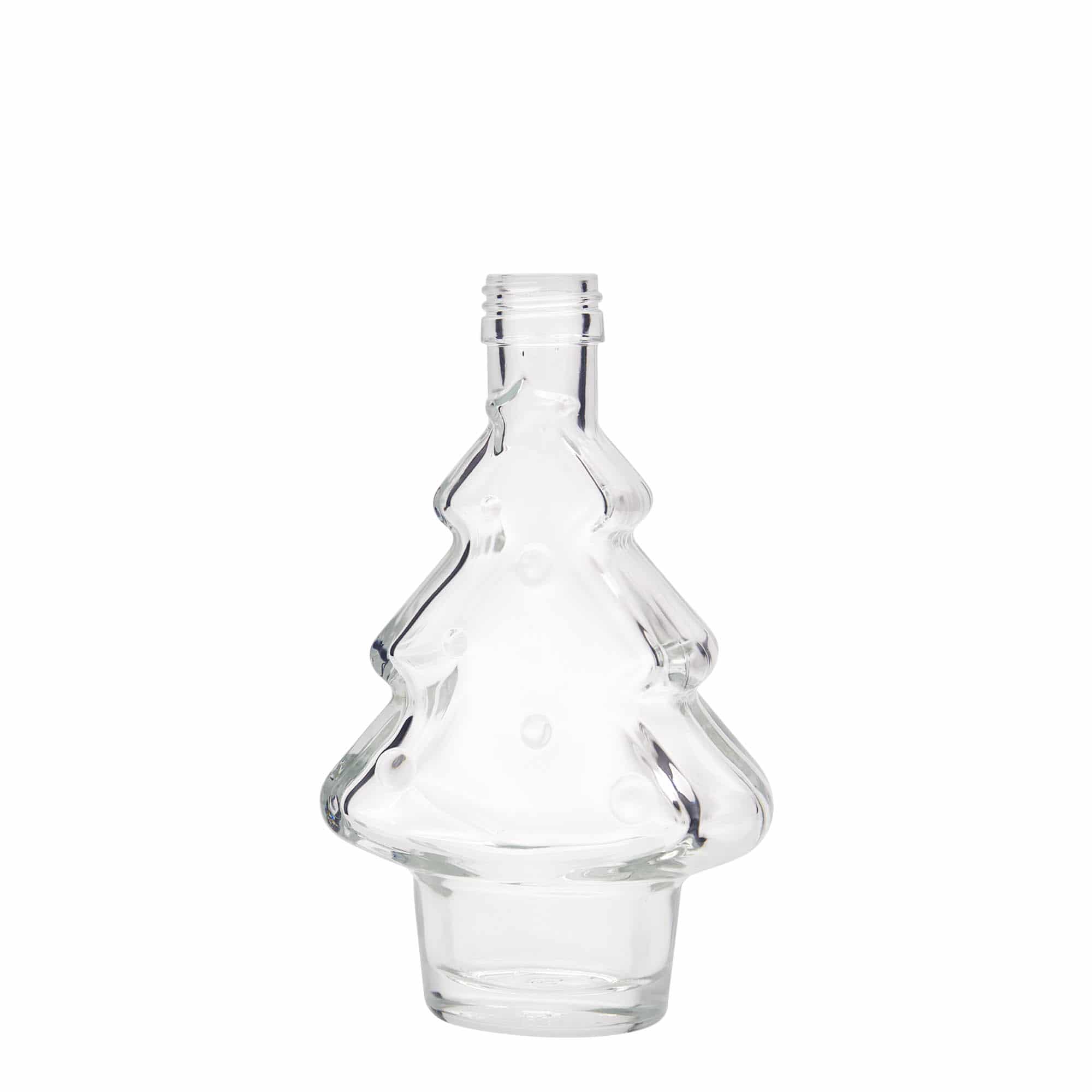 Frasco de vidro de 200 ml 'Árvore de Natal', boca: PP 28