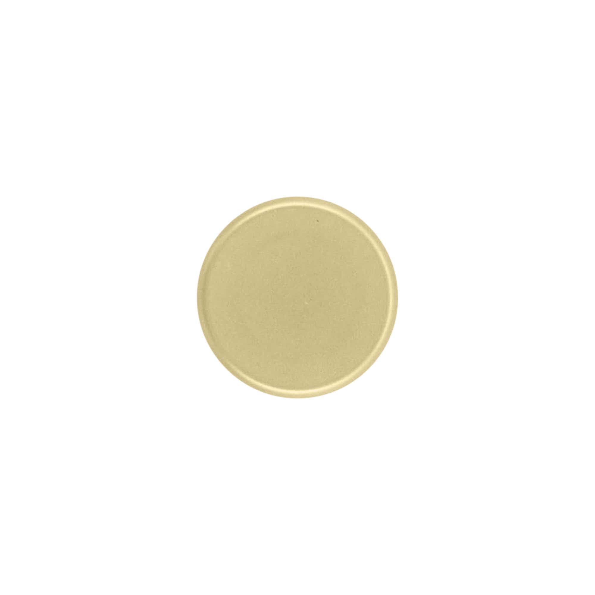 Rolha de pega 19 mm, plástico, dourado, para abertura: cortiça