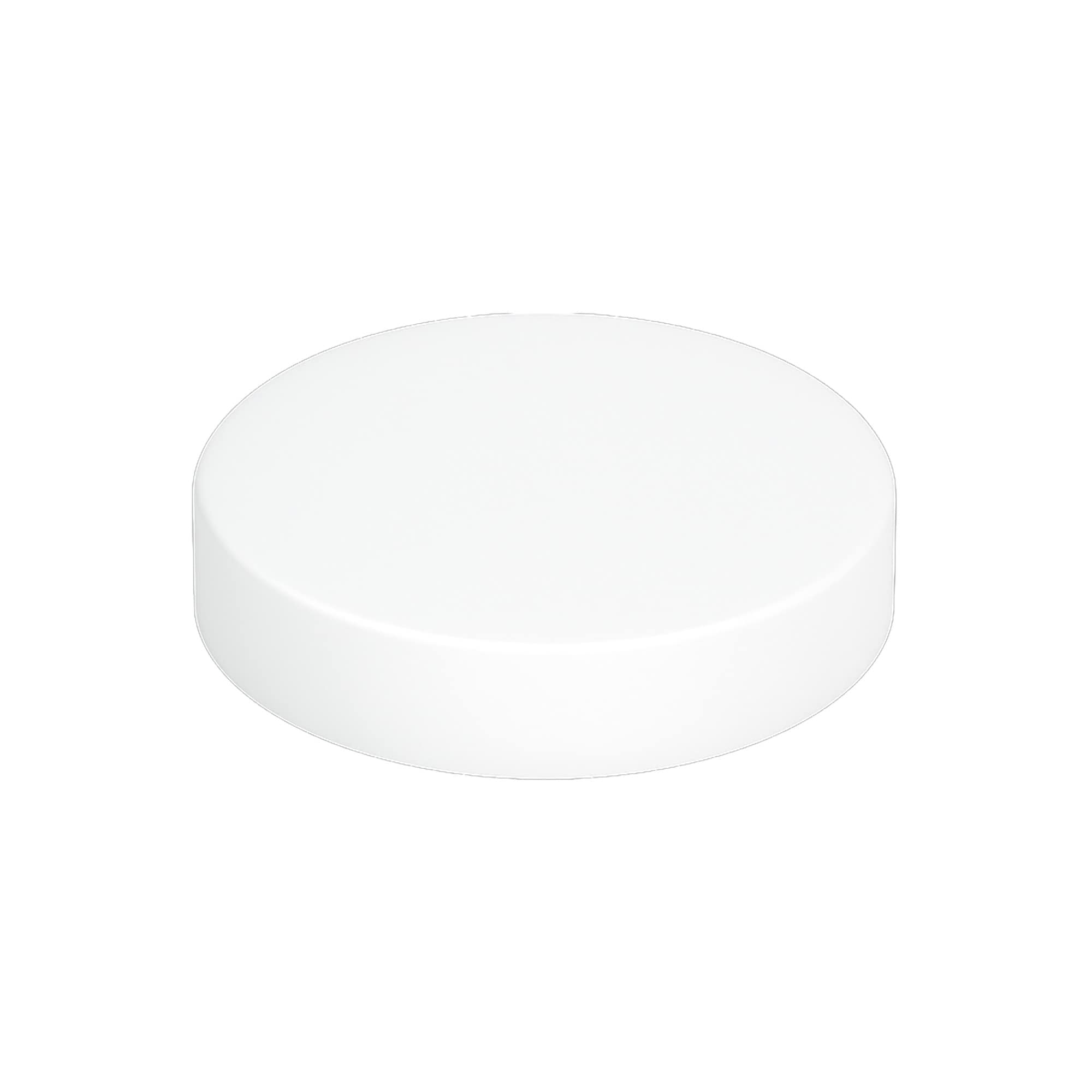 Tampa de rosca para 120 ml 'Brown Line', plástico HPM, branco