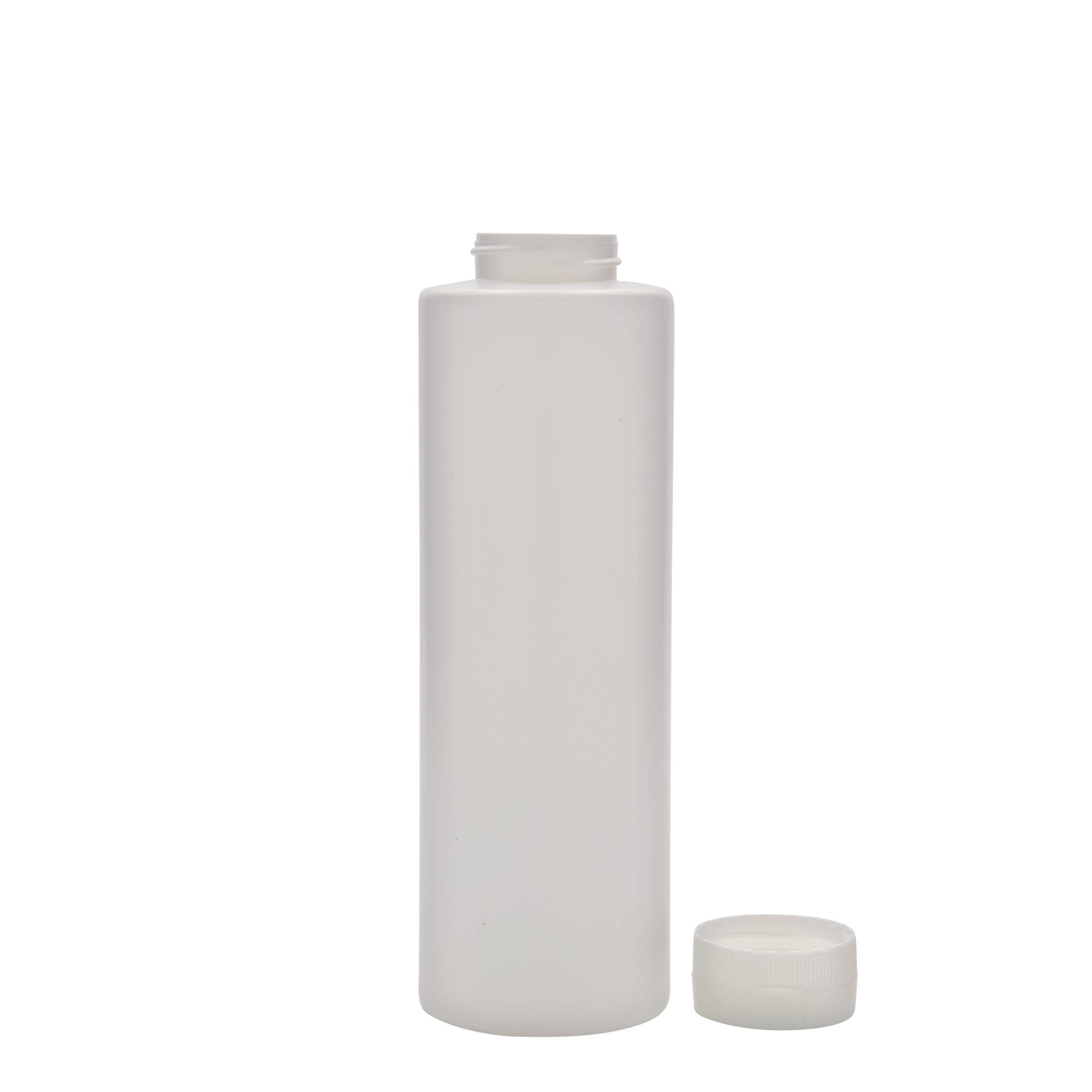 Frasco para molhos de 500 ml, plástico LDPE, branco, bocal: 38/400 Frasco para molhos de 500 ml, plástico LDPE, branco, bocal: 38/400