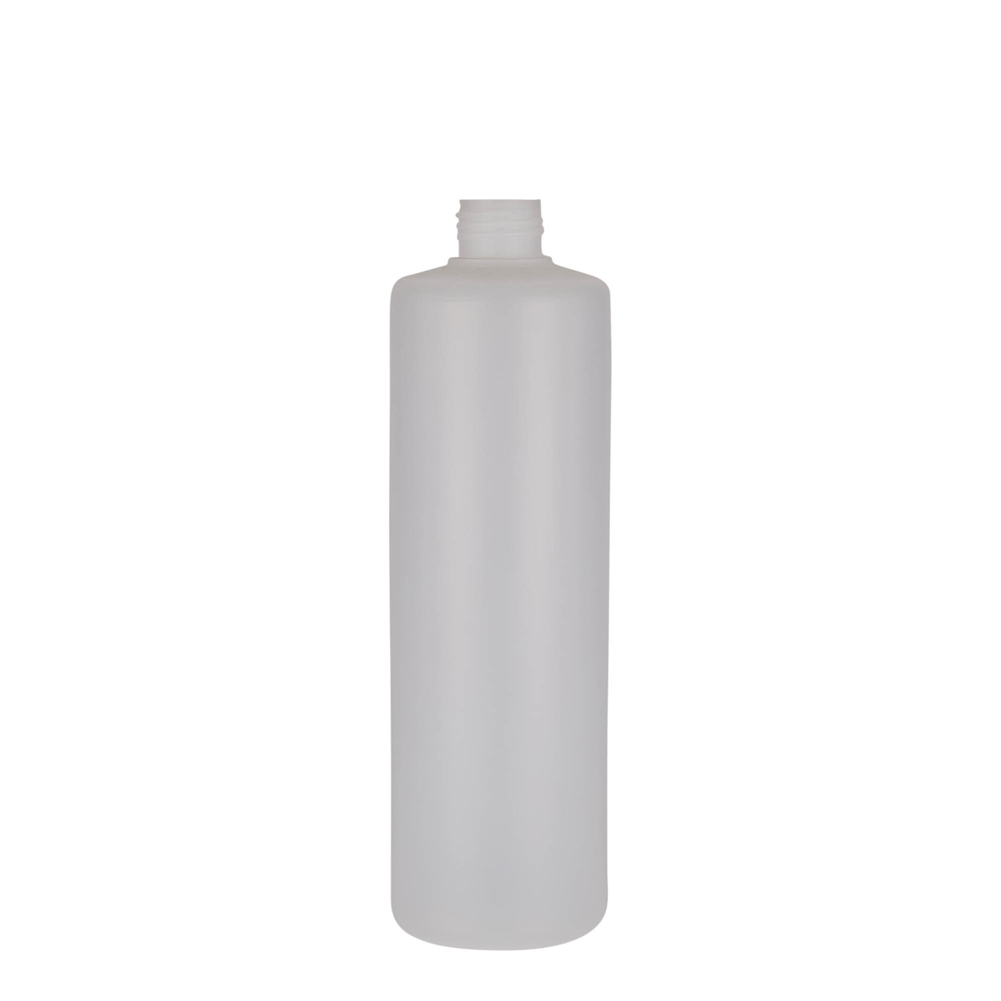 500 ml garrafa redonda, plástico PE, natural, boca: tampa de rosca 500 ml garrafa redonda, plástico PE, natural, boca: tampa de rosca