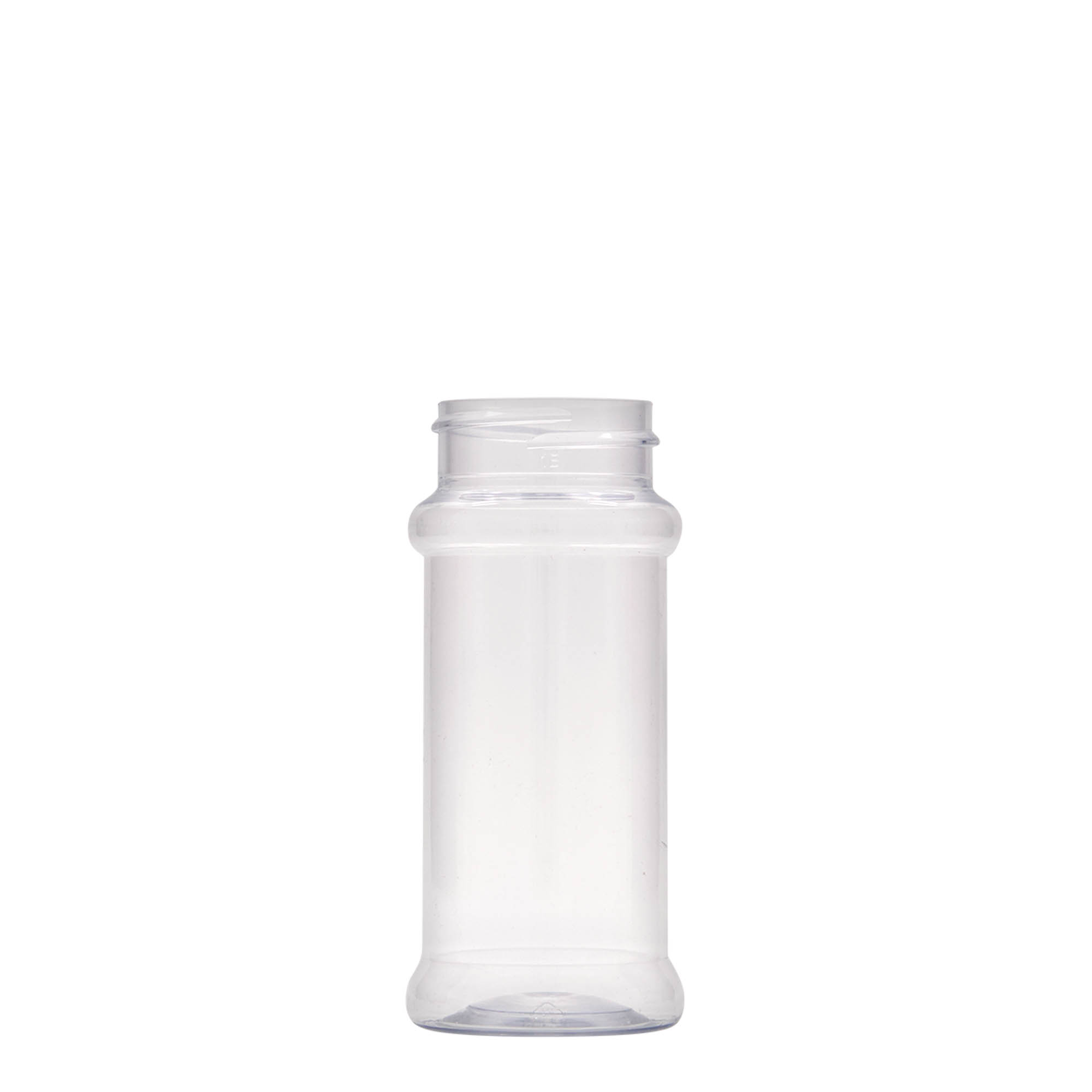 Frasco de especiarias PET de 100 ml, plástico, boca: 38/400