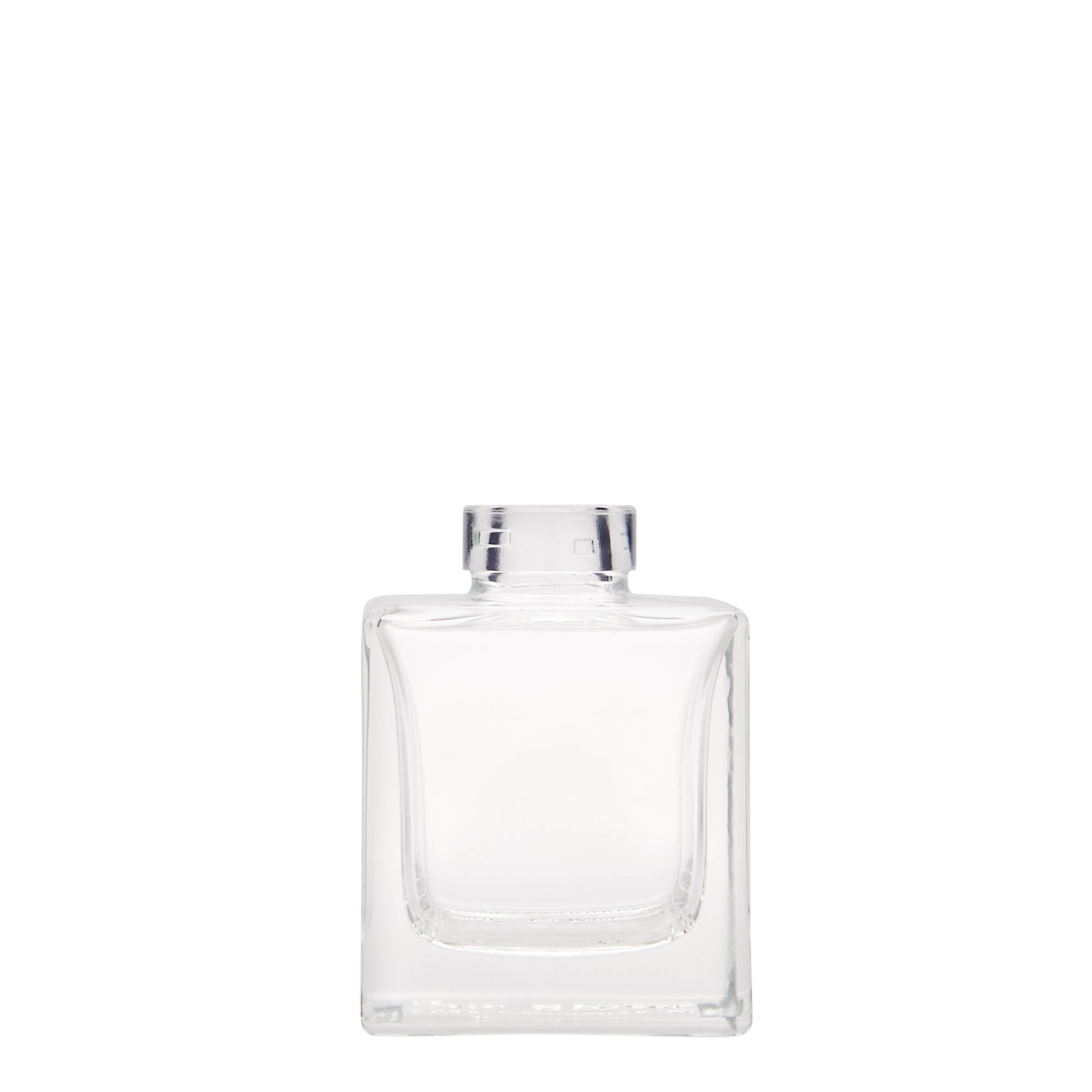 Frasco de vidro de 100 ml 'Cube', quadrado, abertura: cortiça Frasco de vidro de 100 ml 'Cube', quadrado, abertura: cortiça