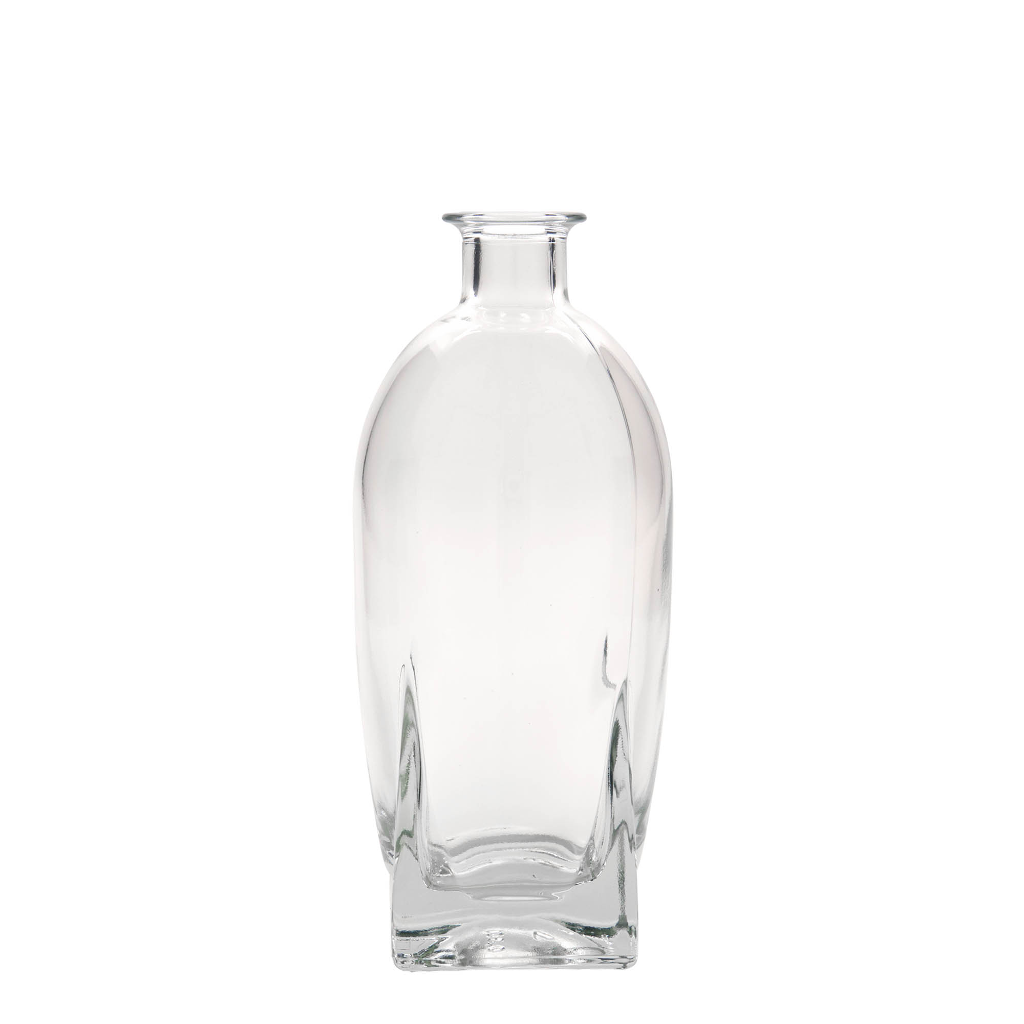 Garrafa de vidro de 500 ml 'Zino', quadrada, boca: cortiça Garrafa de vidro de 500 ml 'Zino', quadrada, boca: cortiça