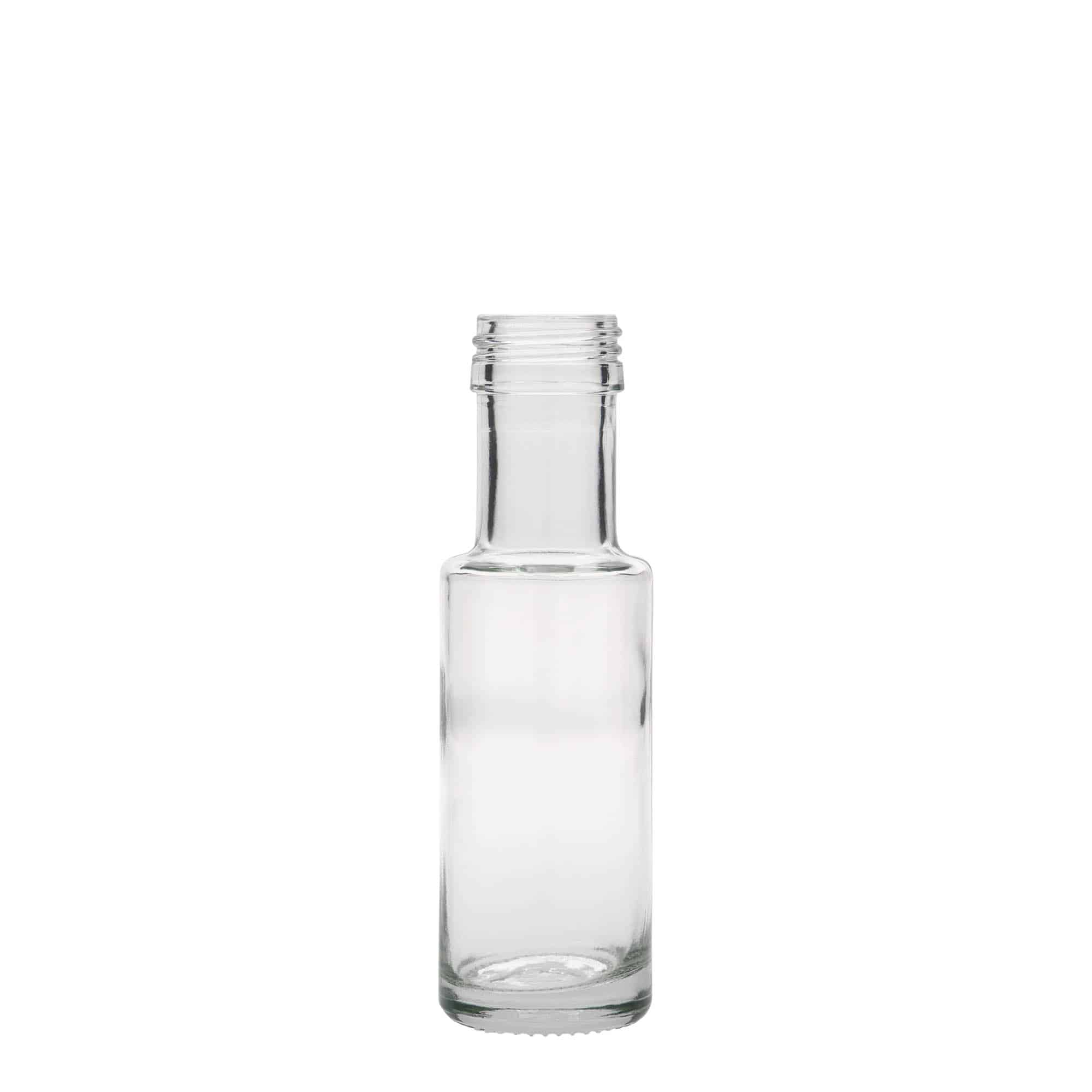 100 ml Garrafa de vidro 'Dorica', boca: PP 31,5 100 ml Garrafa de vidro 'Dorica', boca: PP 31,5