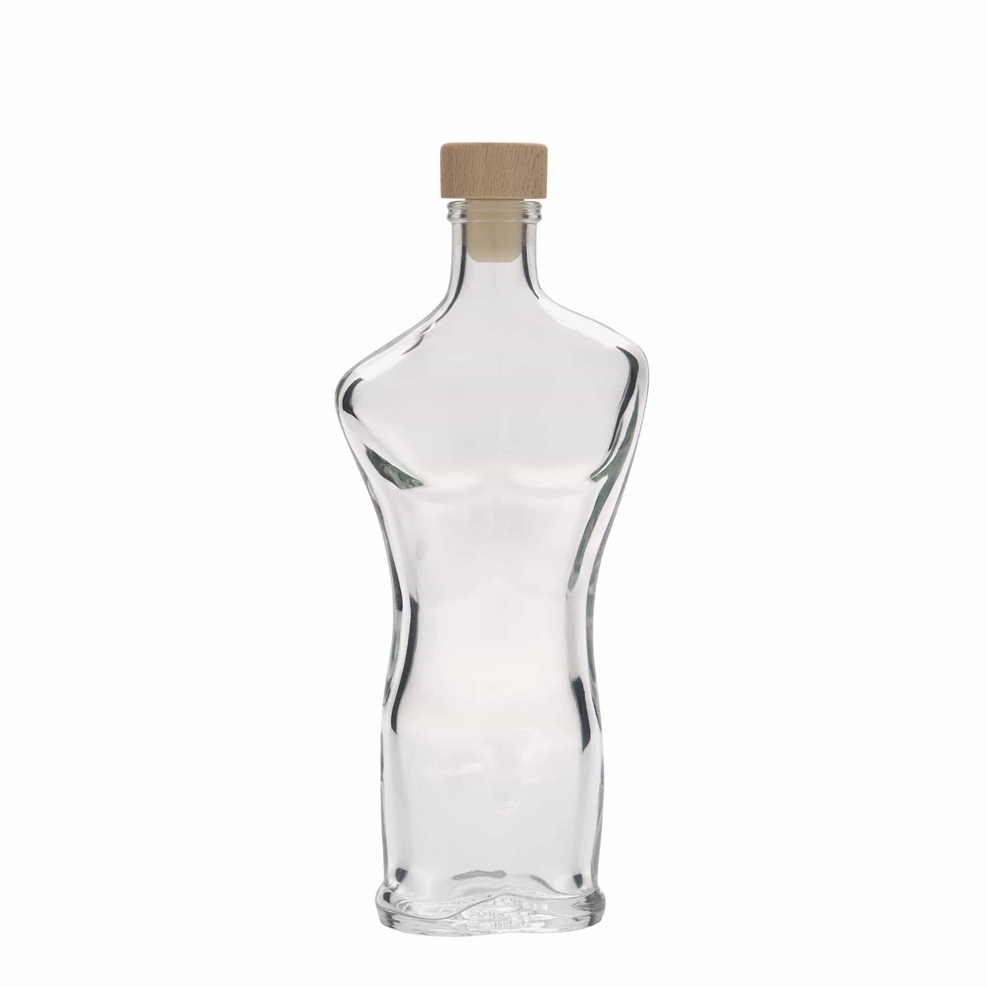 Garrafa de vidro de 200 ml 'Adam', boca: cortiça