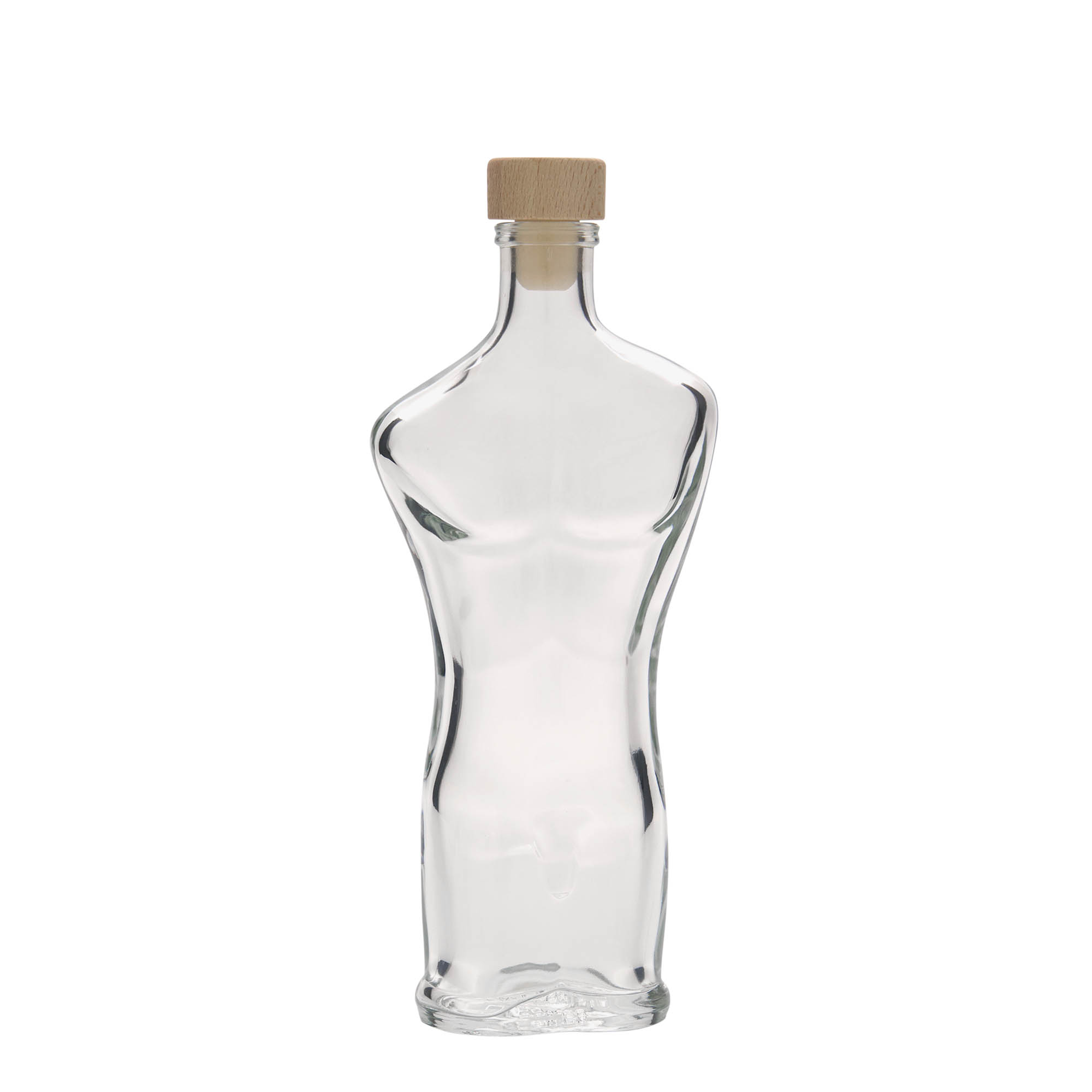 Garrafa de vidro de 200 ml 'Adam', boca: cortiça Garrafa de vidro de 200 ml 'Adam', boca: cortiça
