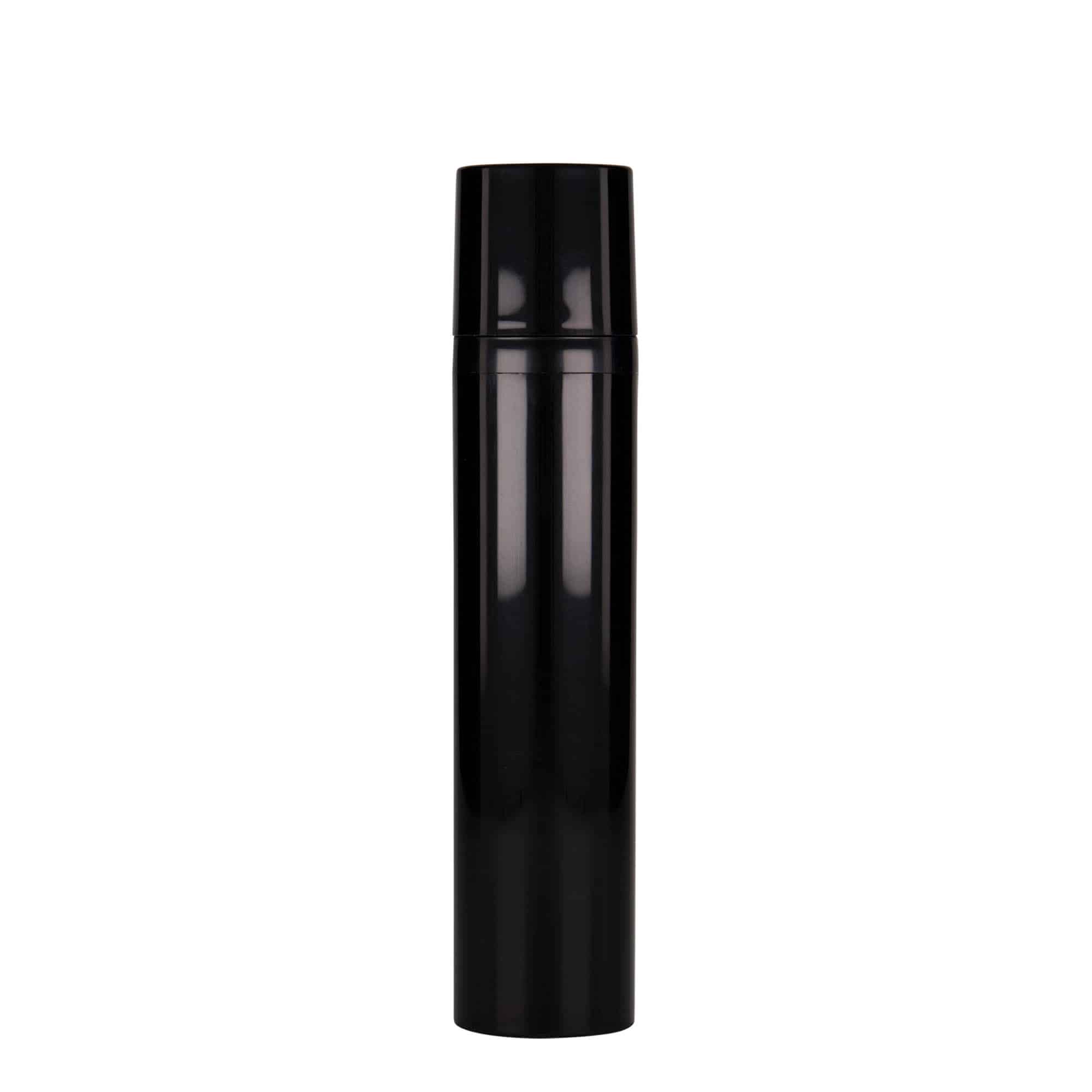 Doseador Airless 100 ml 'Mezzo', plástico PP, preto