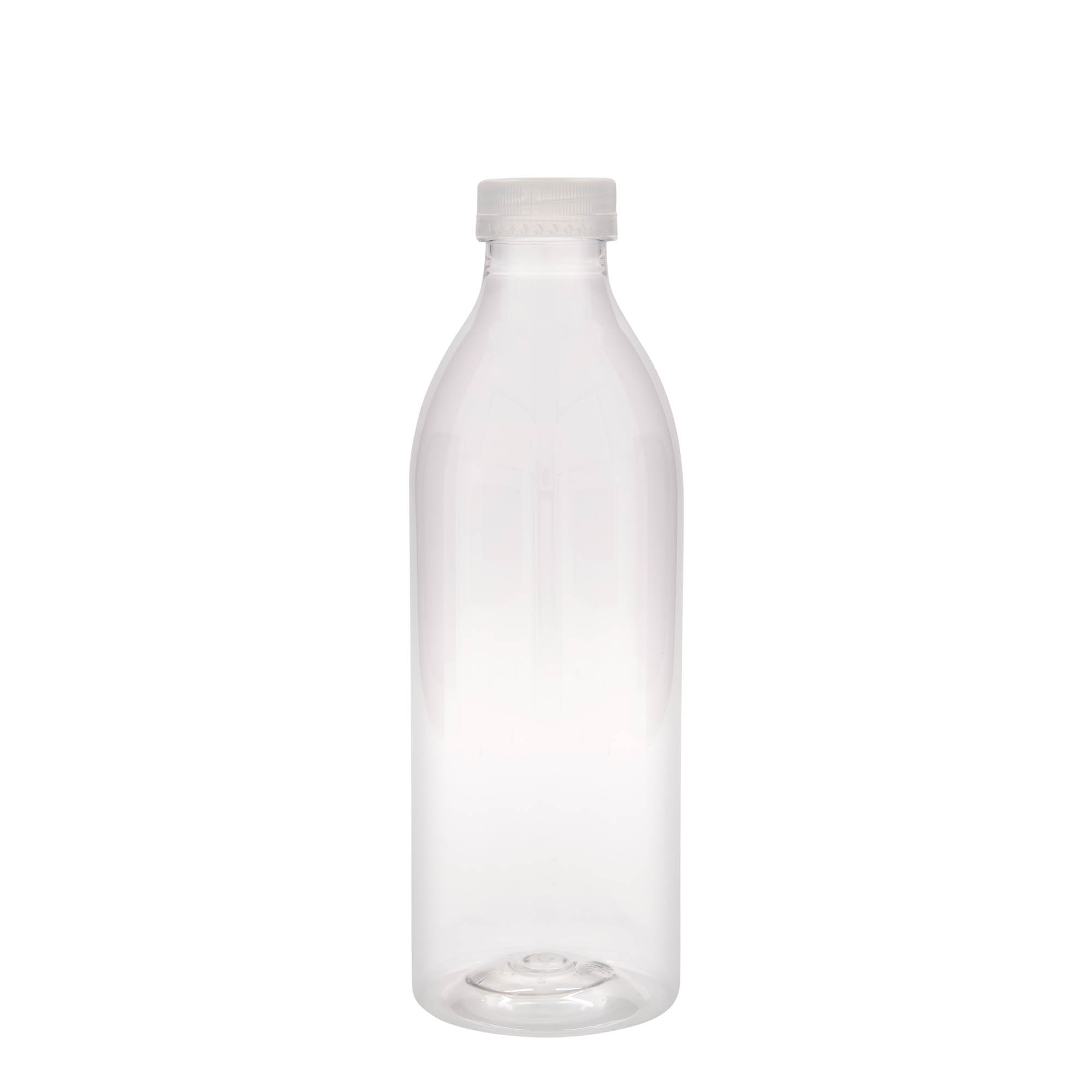 Garrafa PET padrão de 1.000 ml, plástico, boca: 38 mm