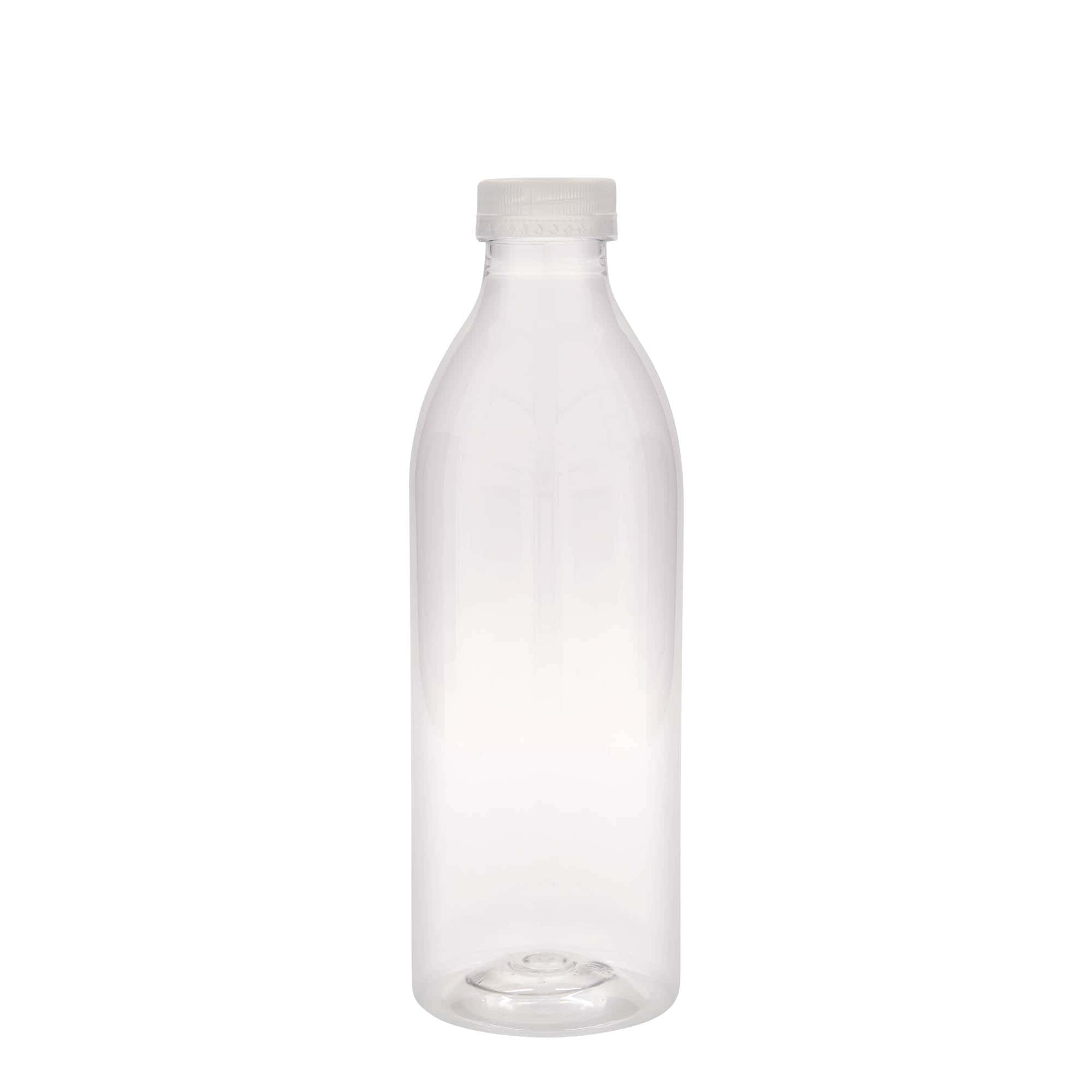 Garrafa PET padrão de 1.000 ml, plástico, boca: 38 mm