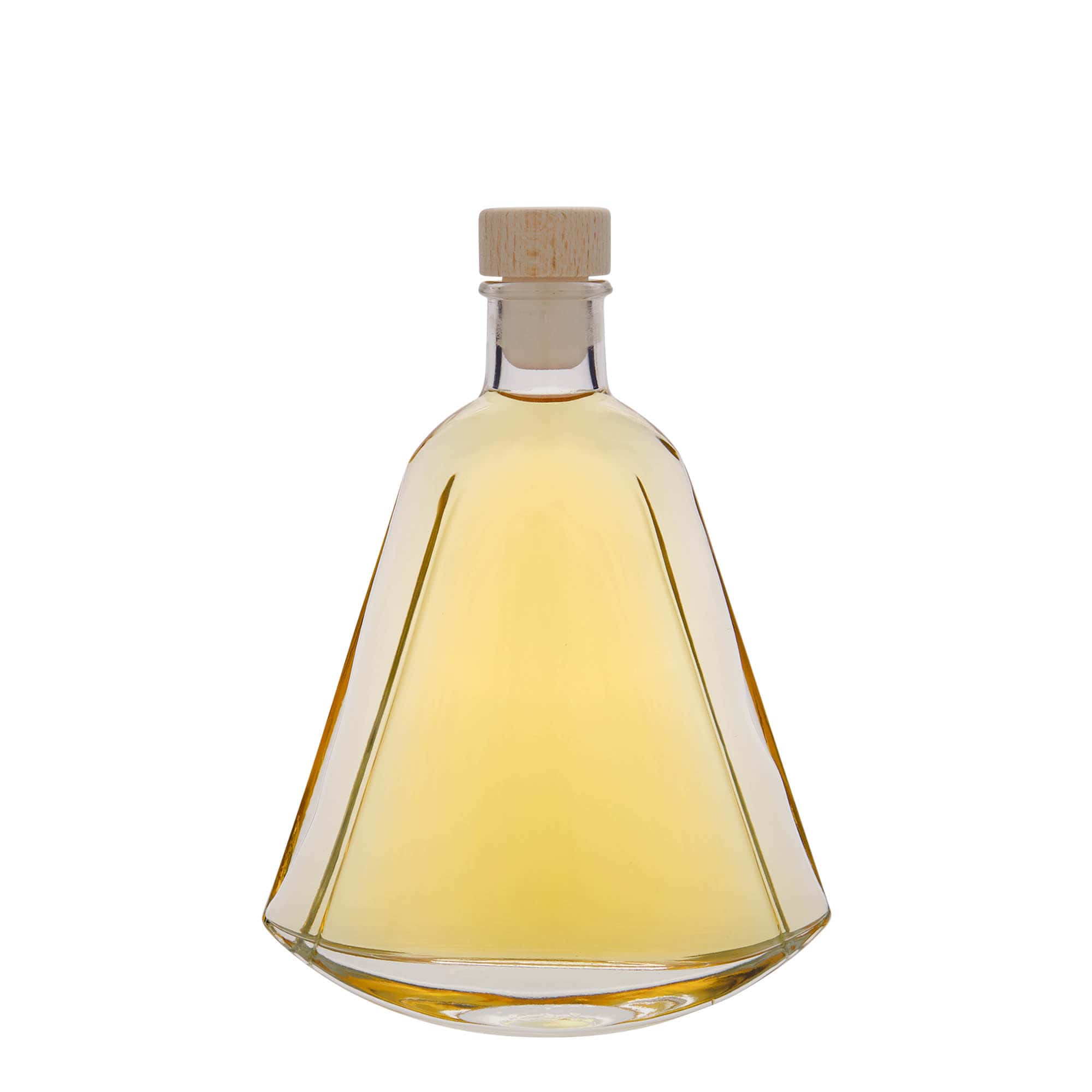 Garrafa de vidro de 200 ml 'Maurizio', oval, boca: cortiça