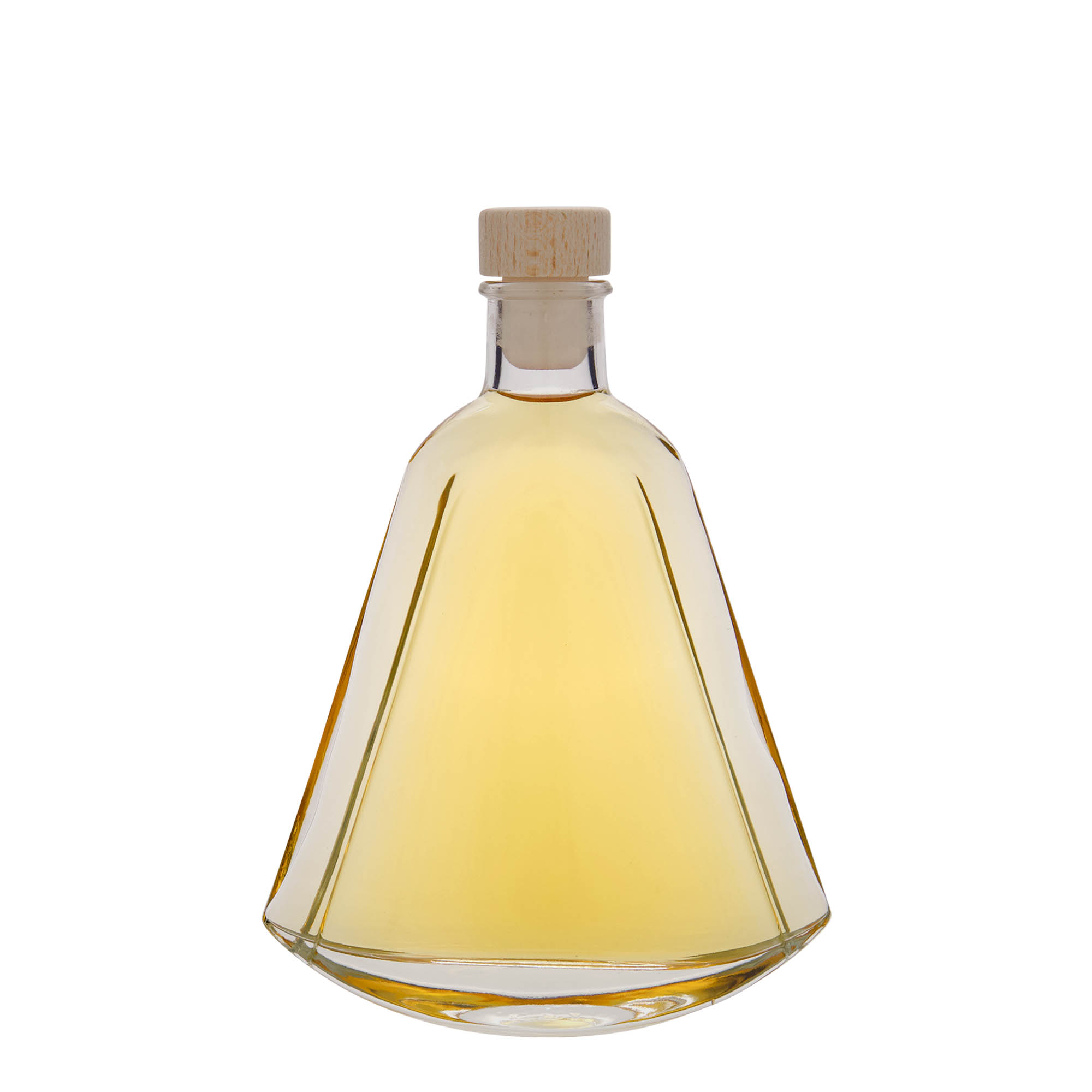Garrafa de vidro de 200 ml 'Maurizio', oval, boca: cortiça
