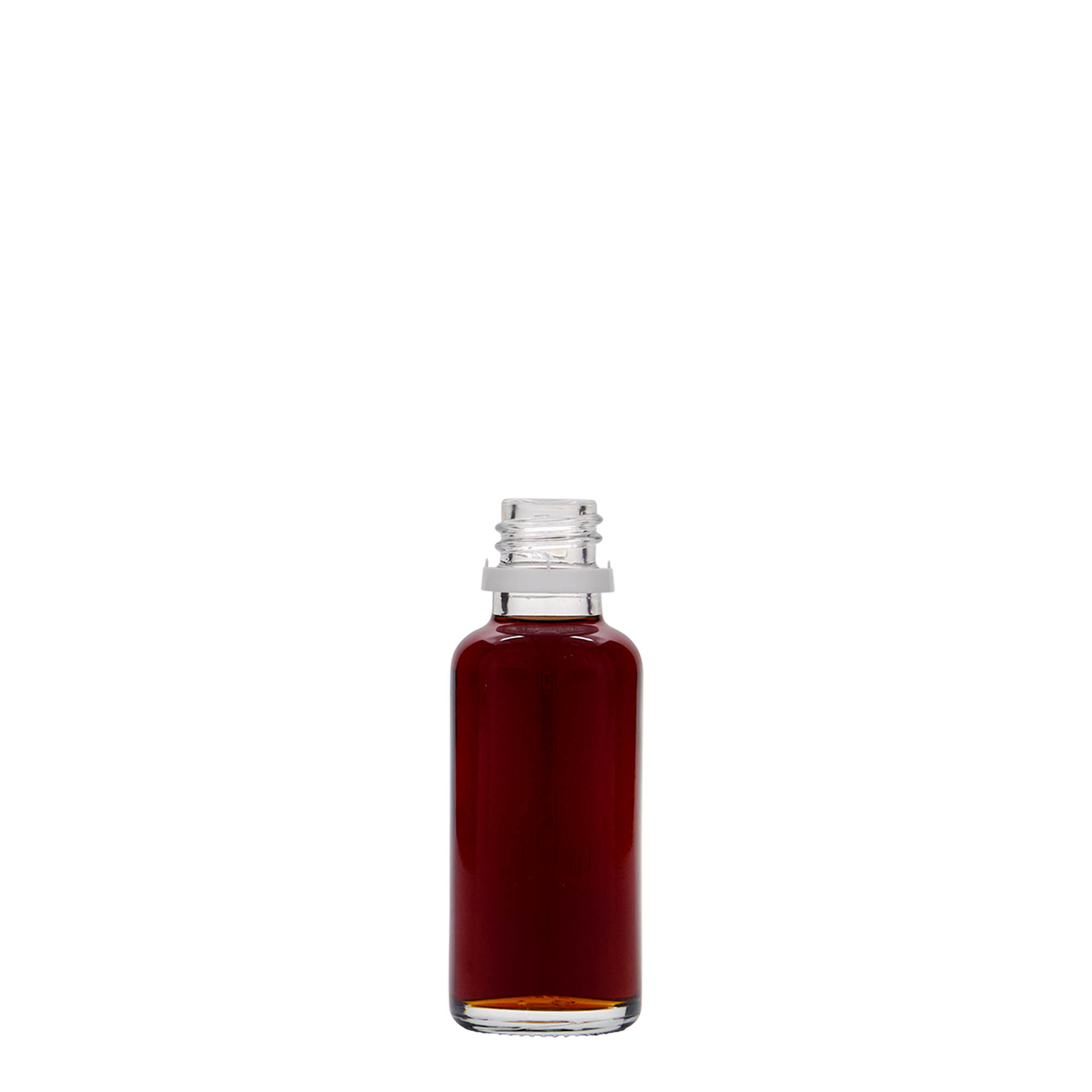 Frasco médico de 30 ml, vidro, boca: DIN 18