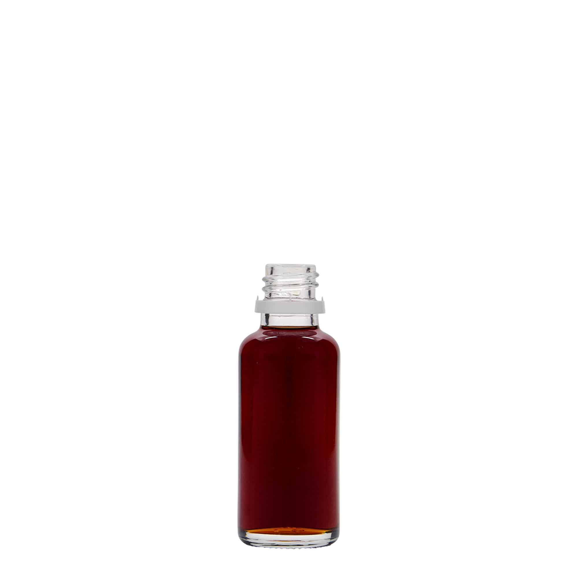 Frasco médico de 30 ml, vidro, boca: DIN 18 Frasco médico de 30 ml, vidro, boca: DIN 18