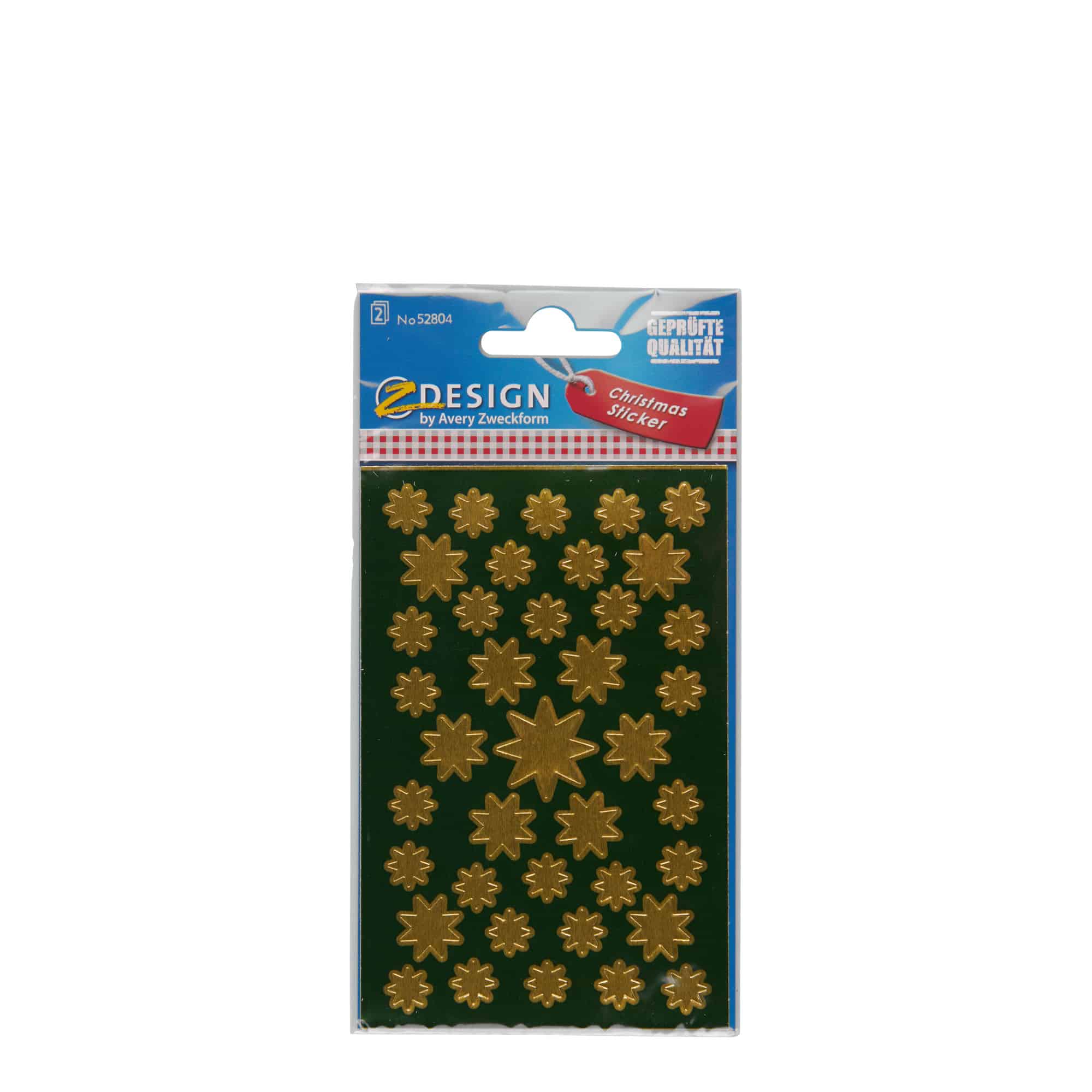 Autocolantes Zweckform 'Estrelas', papel, dourado