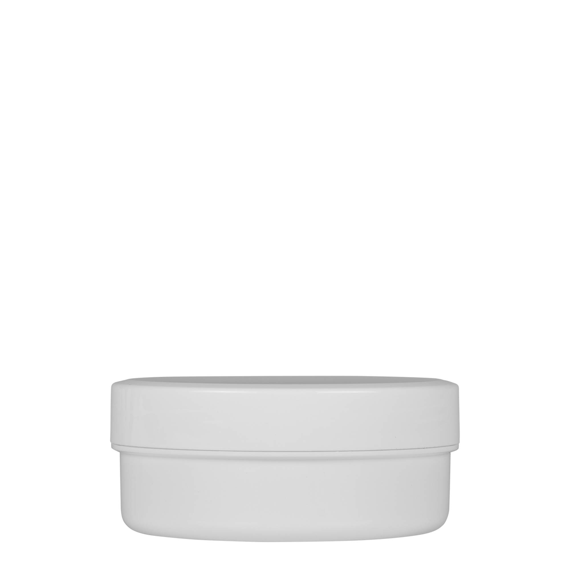 125 ml frasco de plástico 'White Line', PP, branco, abertura: tampa de rosca 125 ml frasco de plástico 'White Line', PP, branco, abertura: tampa de rosca