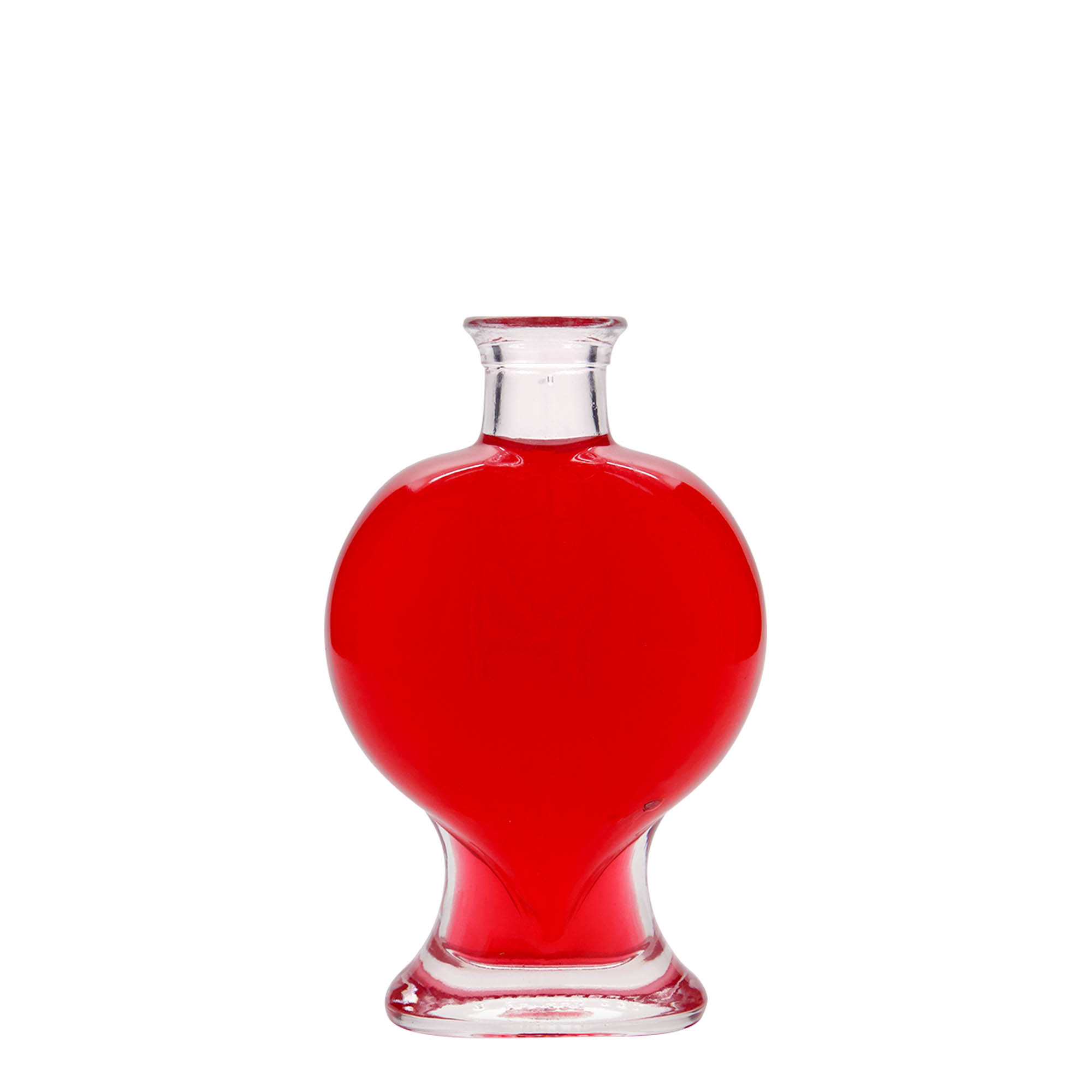 Frasco de vidro de 200 ml 'Coração', boca: rolha Frasco de vidro de 200 ml 'Coração', boca: rolha