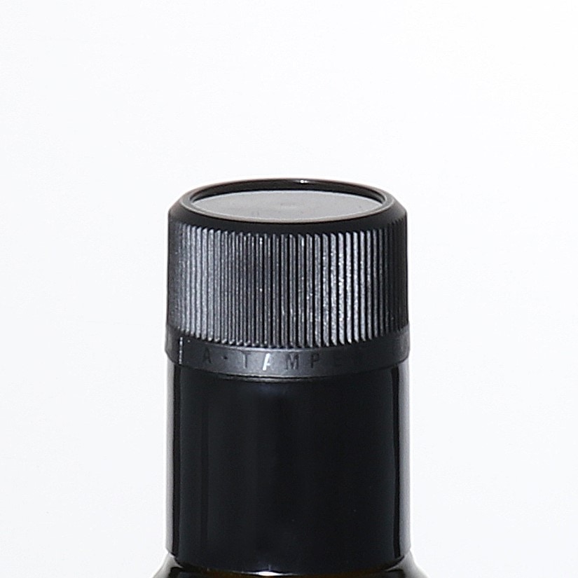 Fecho de originalidade DOP com bico vertedor, plástico PE, preto Fecho de originalidade DOP com bico vertedor, plástico PE, preto