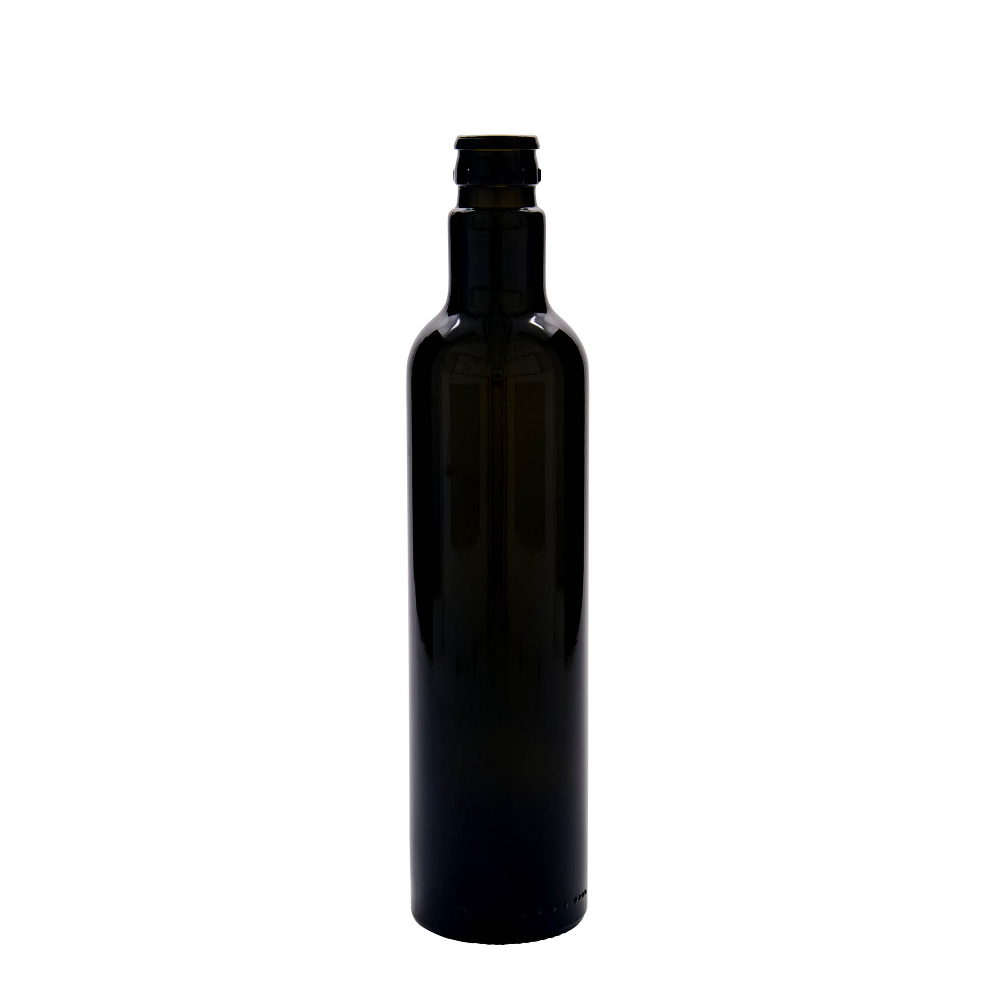 Garrafa de vinagre/azeite 'Willy New' 500 ml, vidro, verde antigo, bocal: DOP