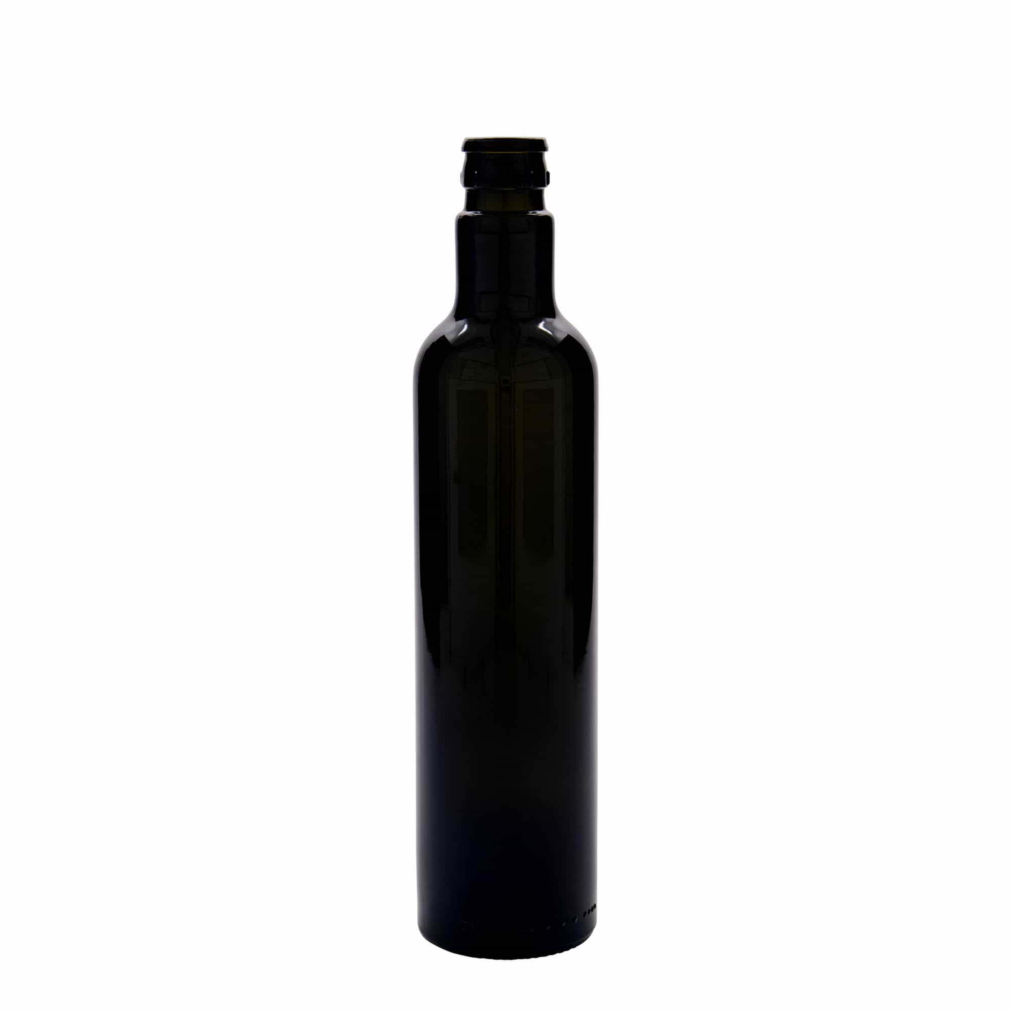 Garrafa de vinagre/azeite 'Willy New' 500 ml, vidro, verde antigo, bocal: DOP