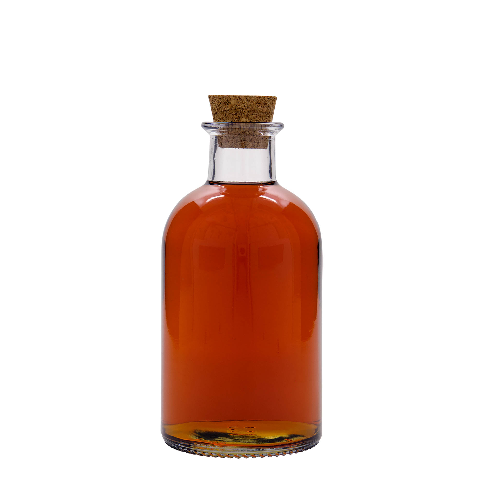Garrafa de vidro de 500 ml Farmacêutico 'Italia', Boca: Cortiça Garrafa de vidro de 500 ml Farmacêutico 'Italia', Boca: Cortiça