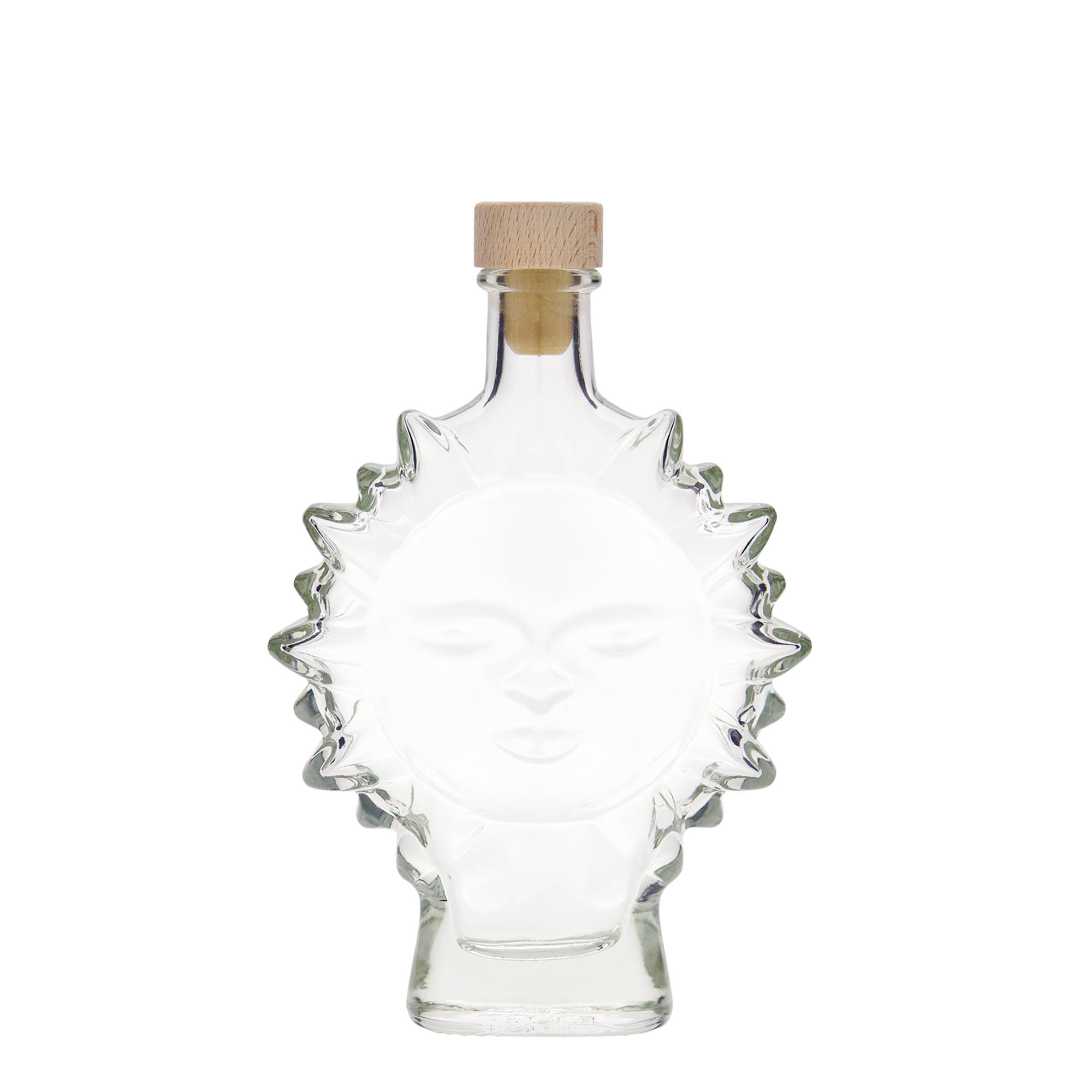 Frasco de vidro de 200 ml 'Sol', boca: cortiça