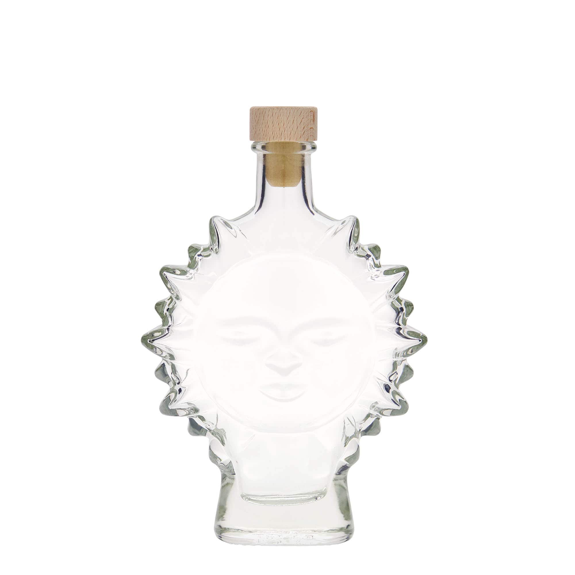 Frasco de vidro de 200 ml 'Sol', boca: cortiça