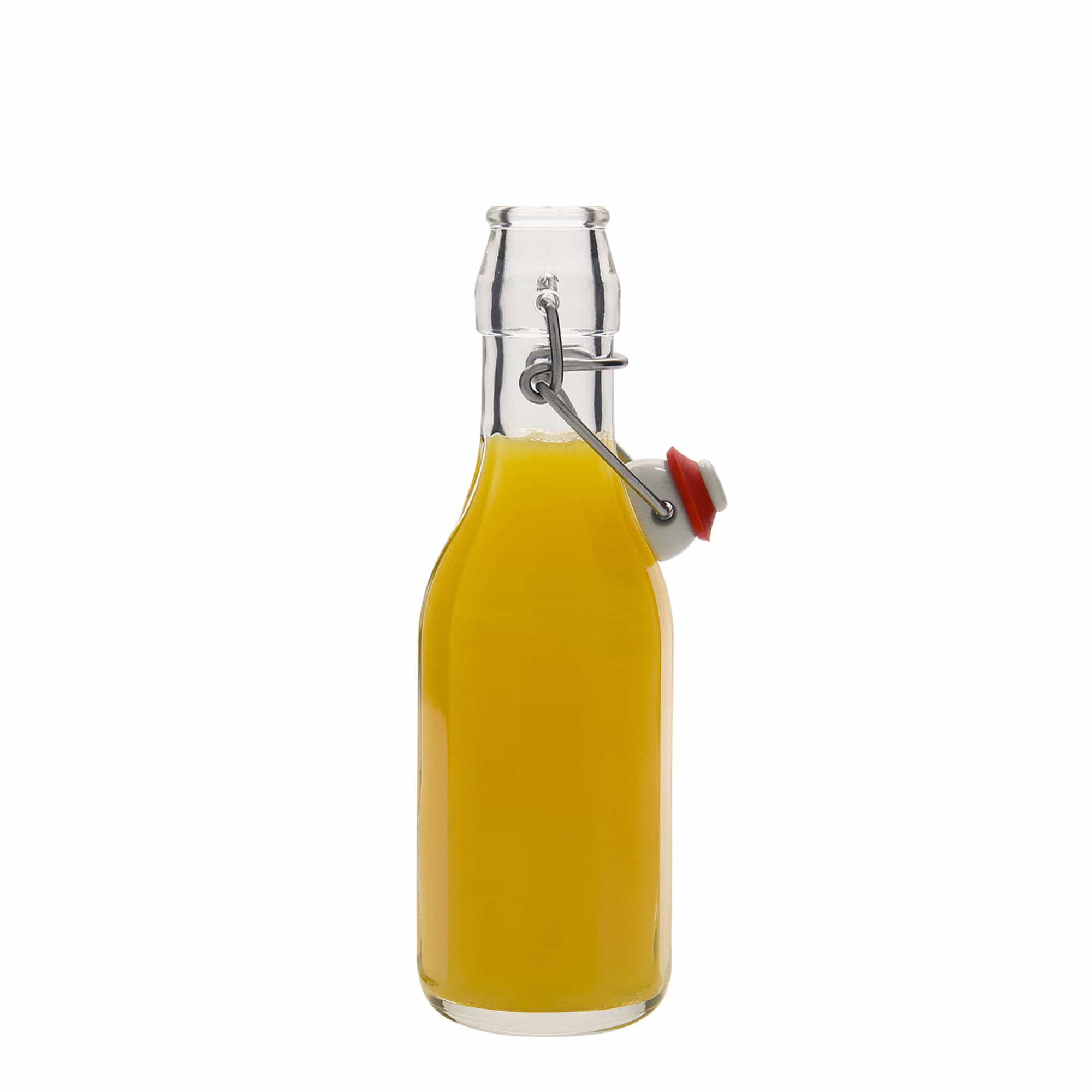 Frasco de vidro de 250 ml 'Bravo', decagonal, boca: fecho de mola