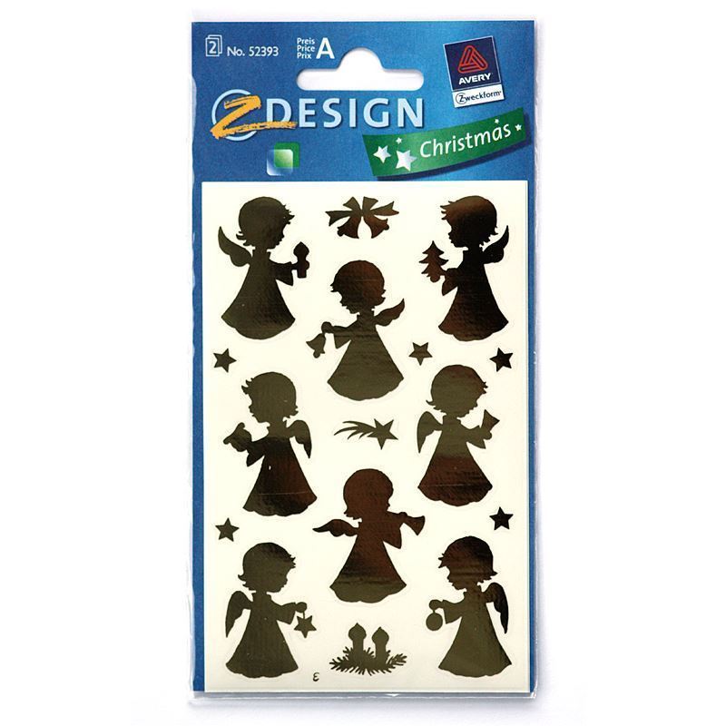 Autocolantes Zweckform 'Anjo', papel, dourado Autocolantes Zweckform 'Anjo', papel, dourado