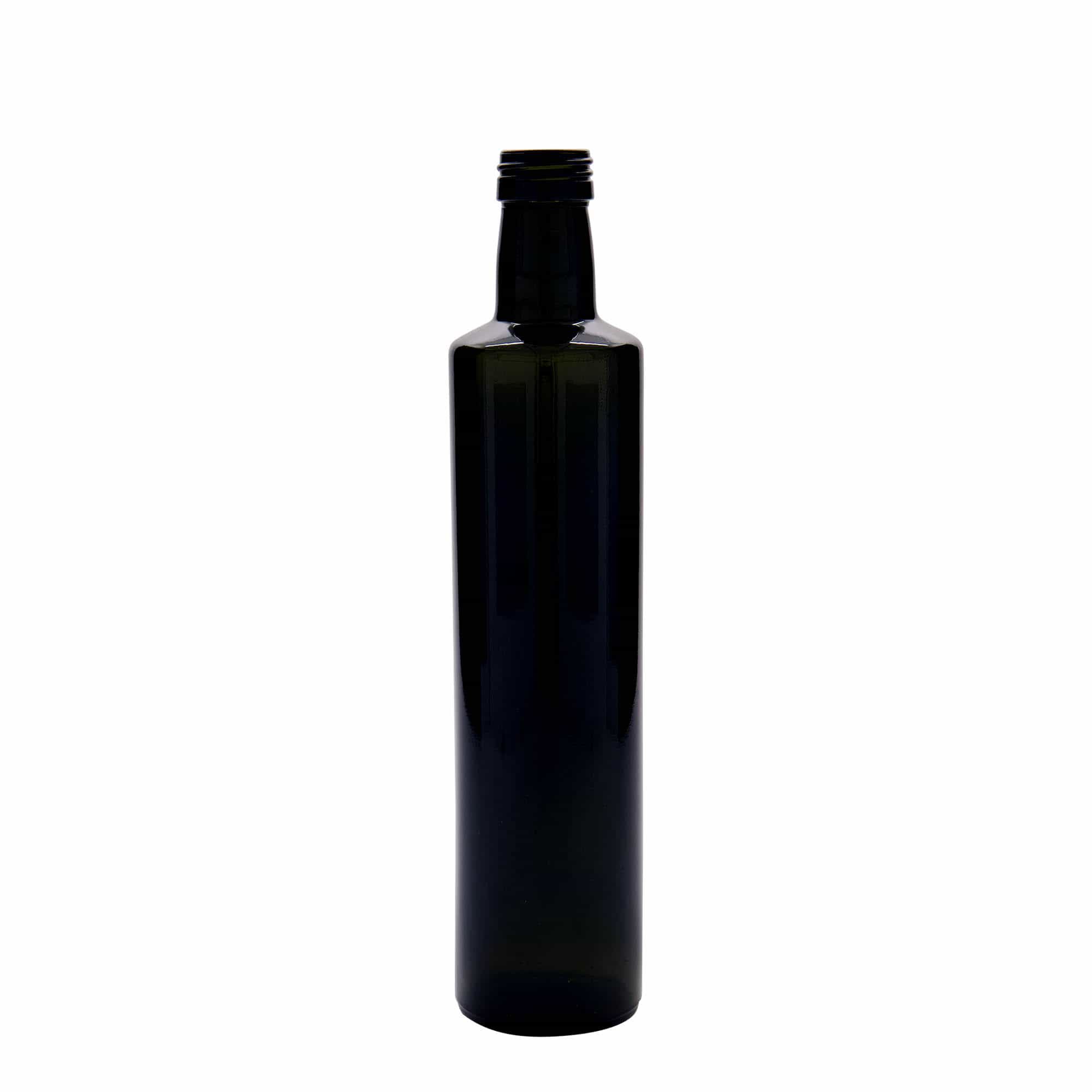500 ml Garrafa de vidro 'Dorica', verde antigo, boca: PP 31,5 500 ml Garrafa de vidro 'Dorica', verde antigo, boca: PP 31,5
